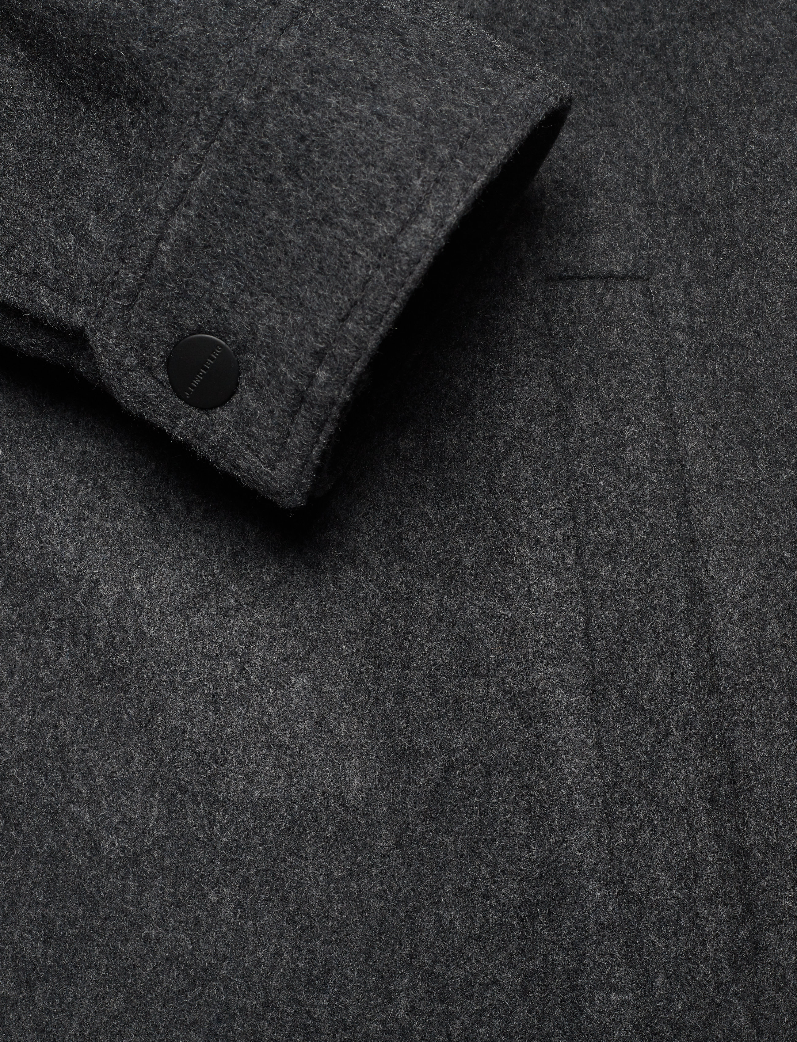 J. Lindeberg - Dolph-Flat Wool - dark grey melange - 3