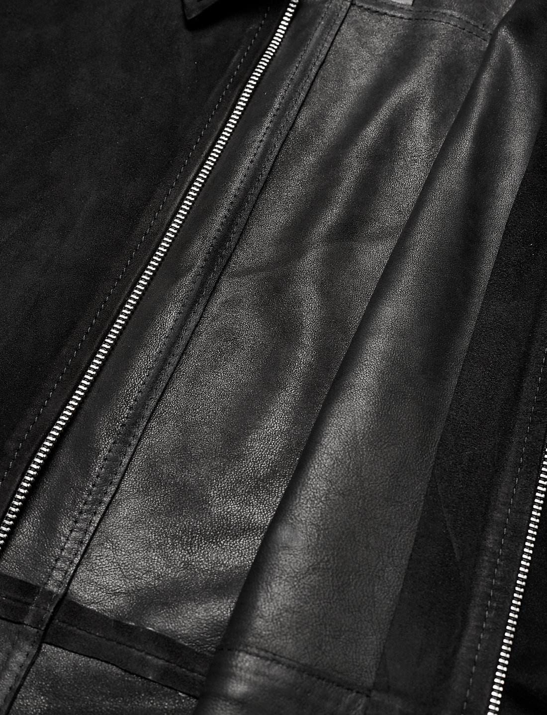 Jonah zip flat suede 2025 leather jacket