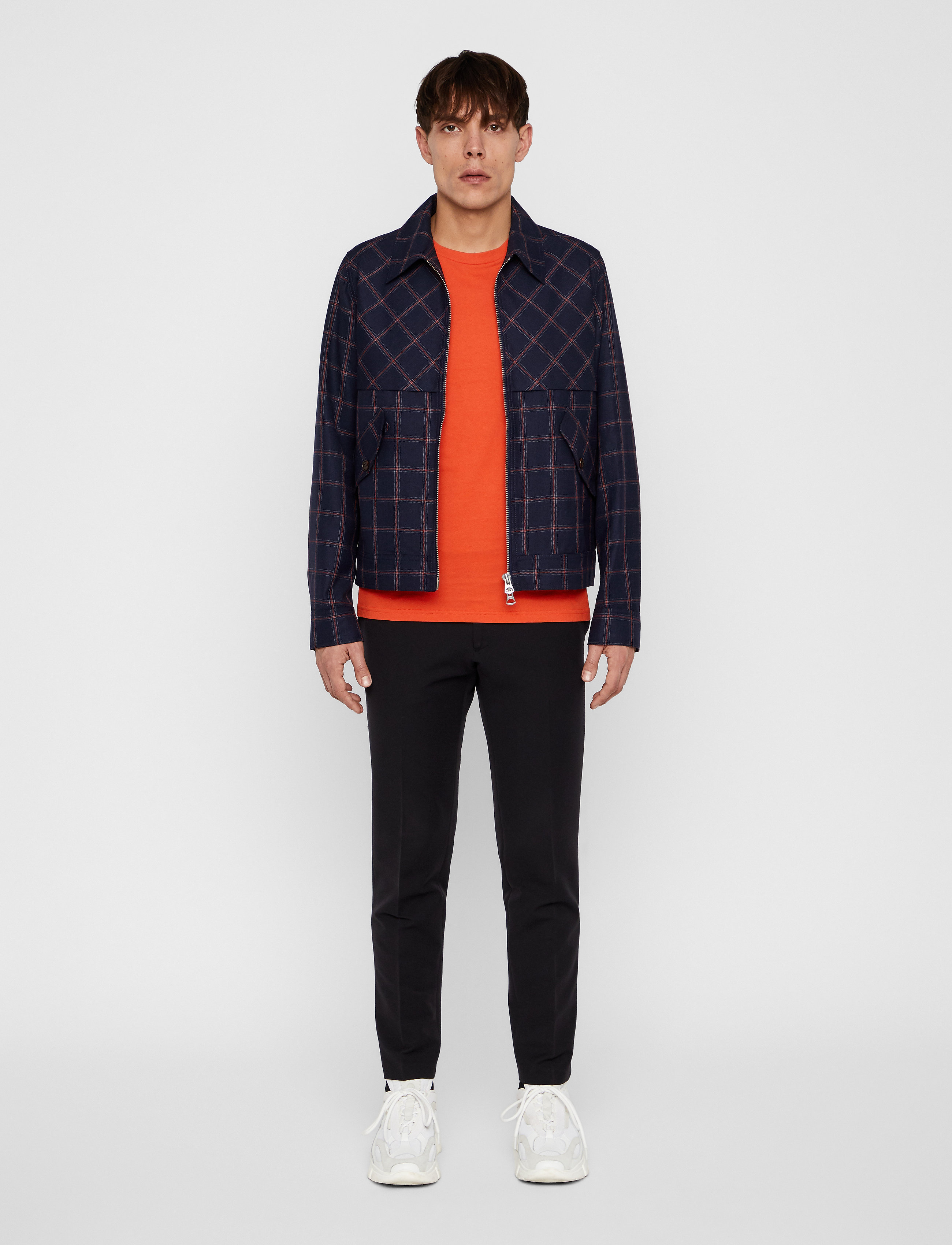 J. Lindeberg - Allan-Mods Check - mid blue - 4