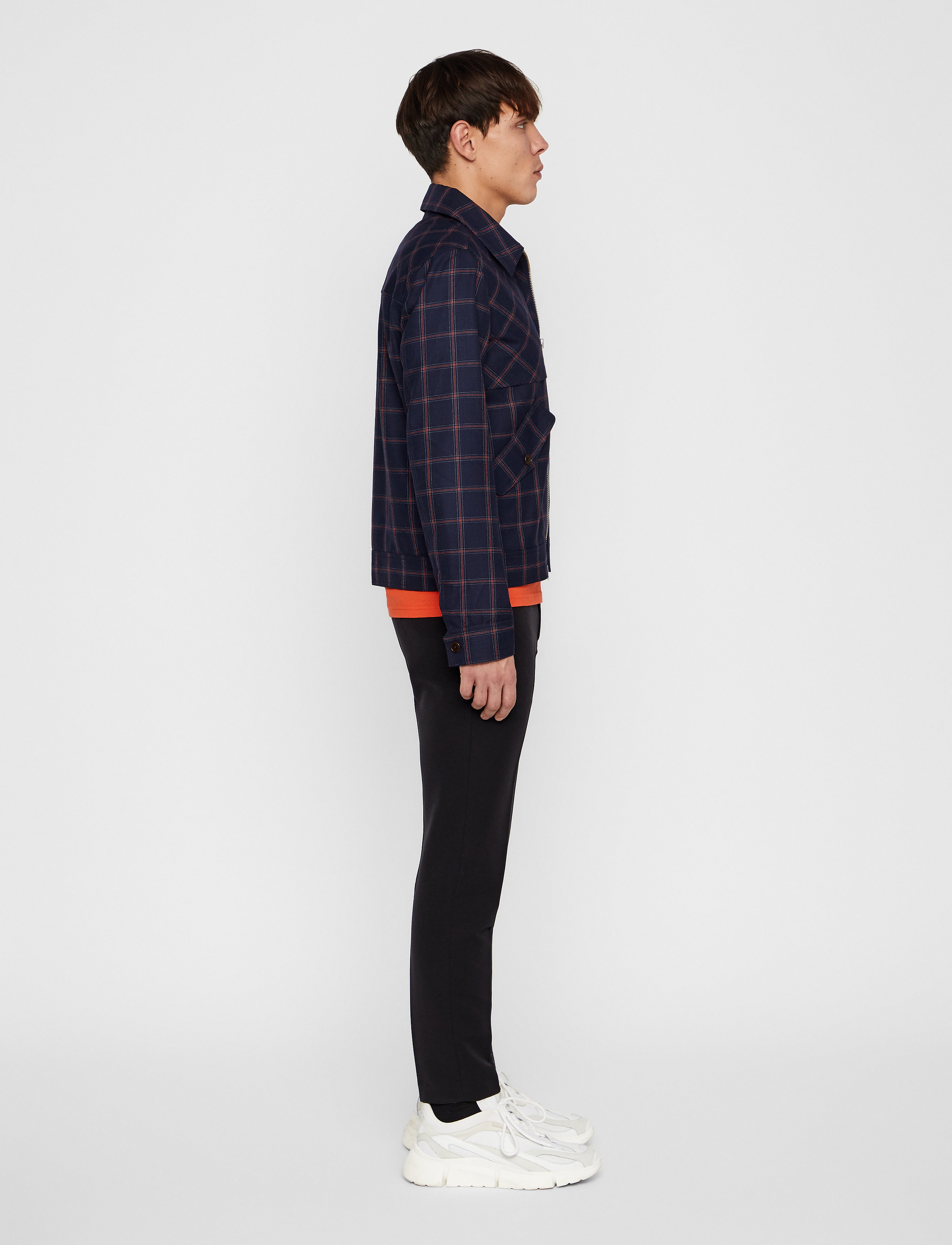 J. Lindeberg - Allan-Mods Check - mid blue - 5