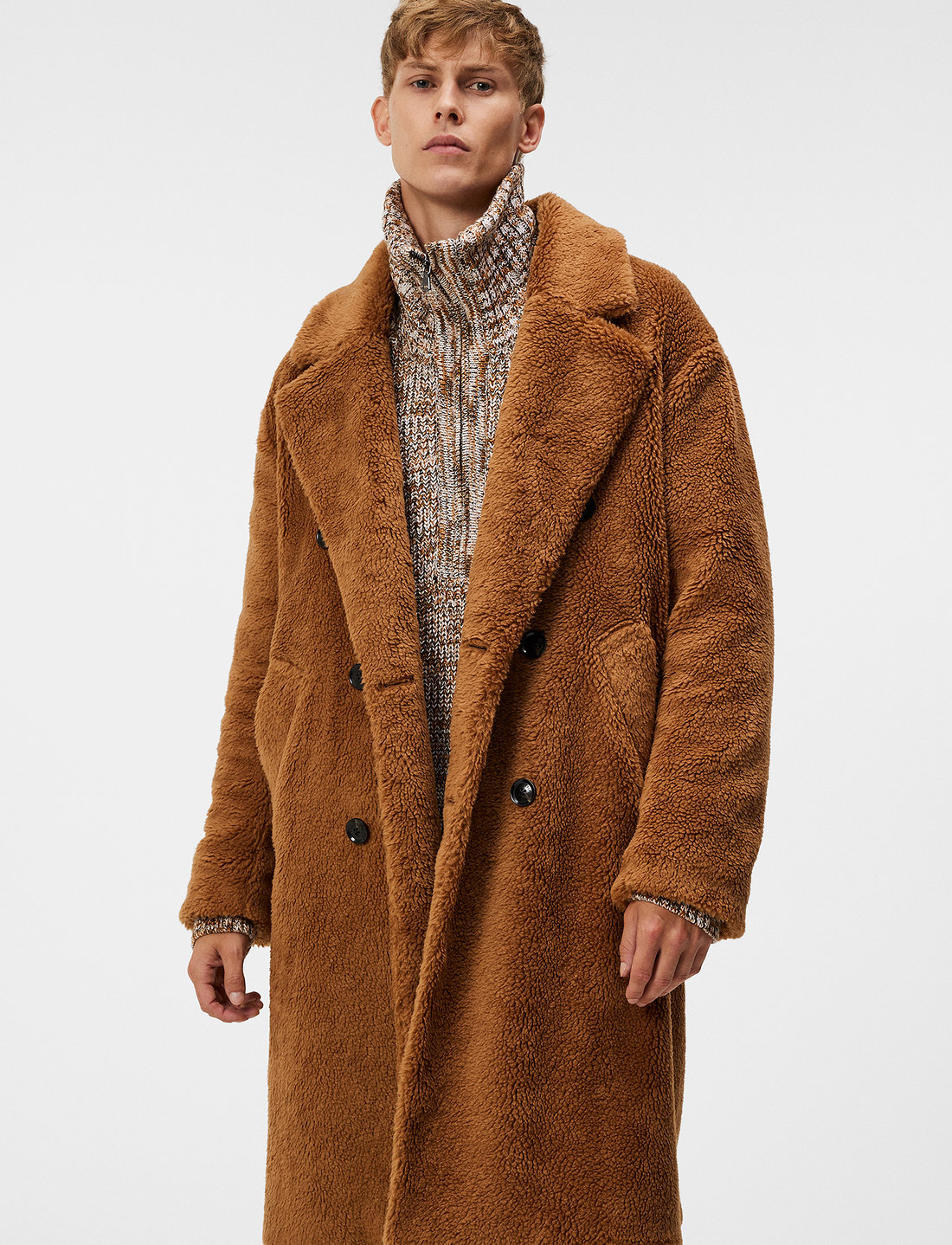 J. Lindeberg Presley Pile Coat Chipmunk Brown 240 Boozt