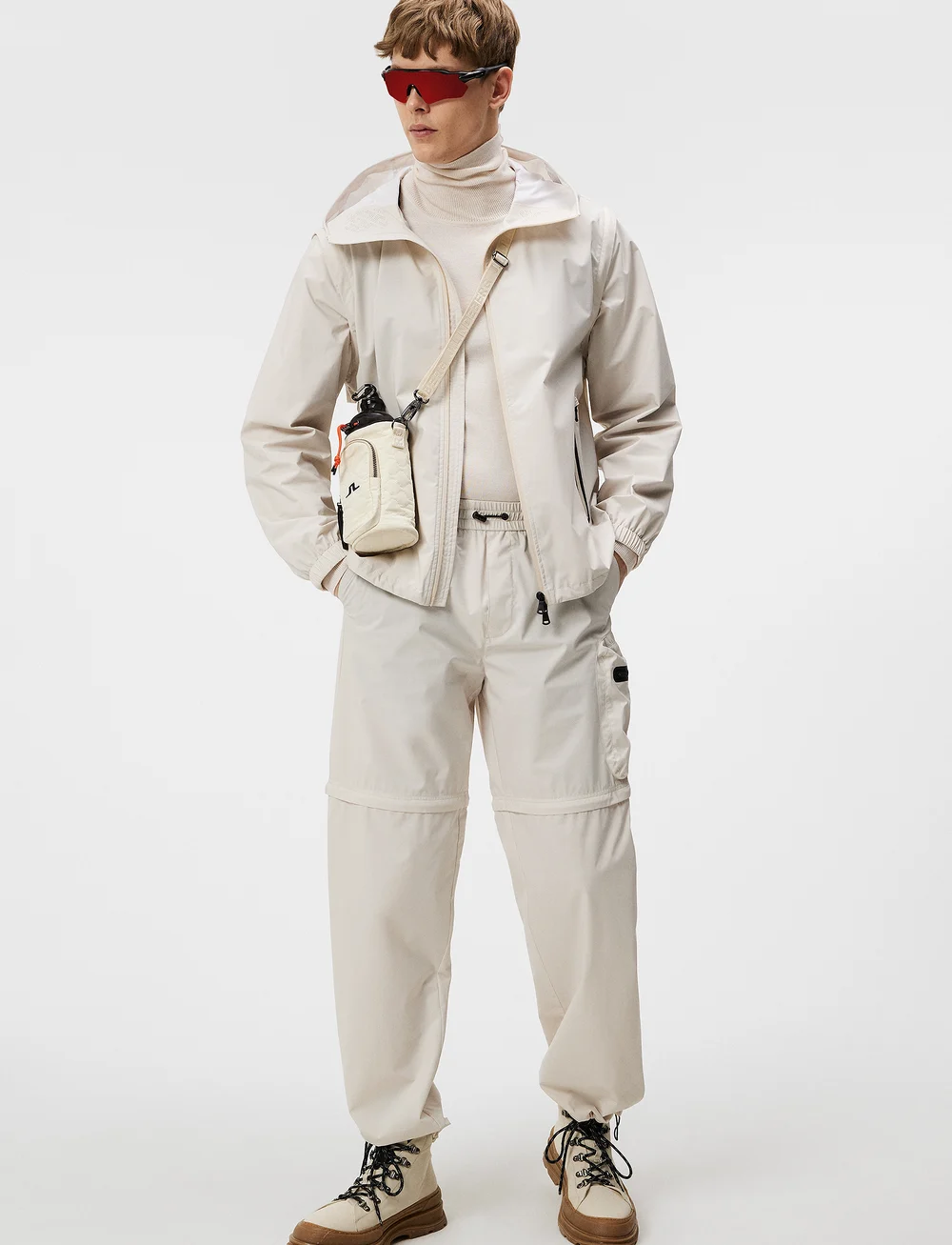 J. Lindeberg - Allen Convertible 3L Jacket - herbstjacken - moonbeam - 4