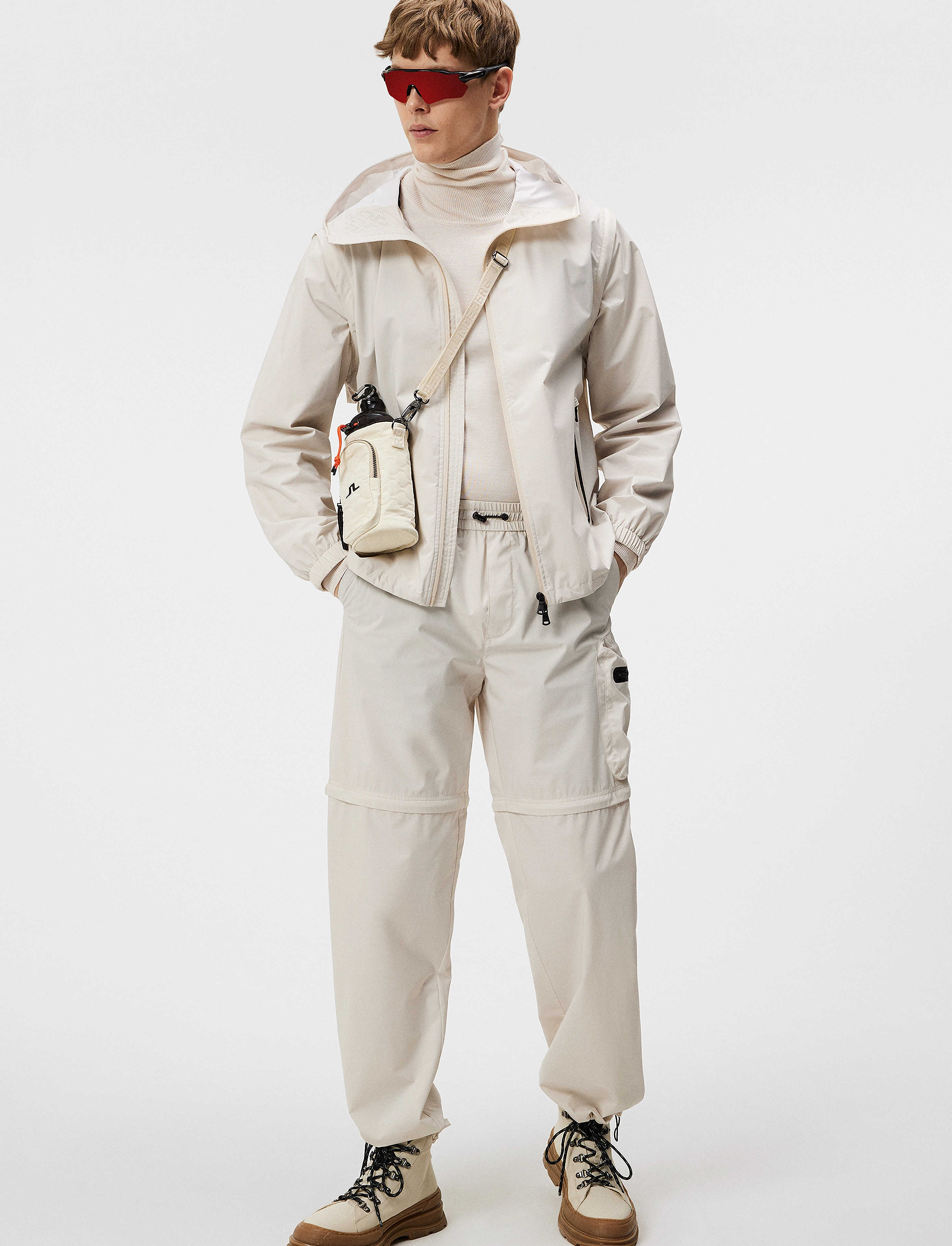 J. Lindeberg - Allen Convertible 3L Jacket - kevadjoped - moonbeam - 4