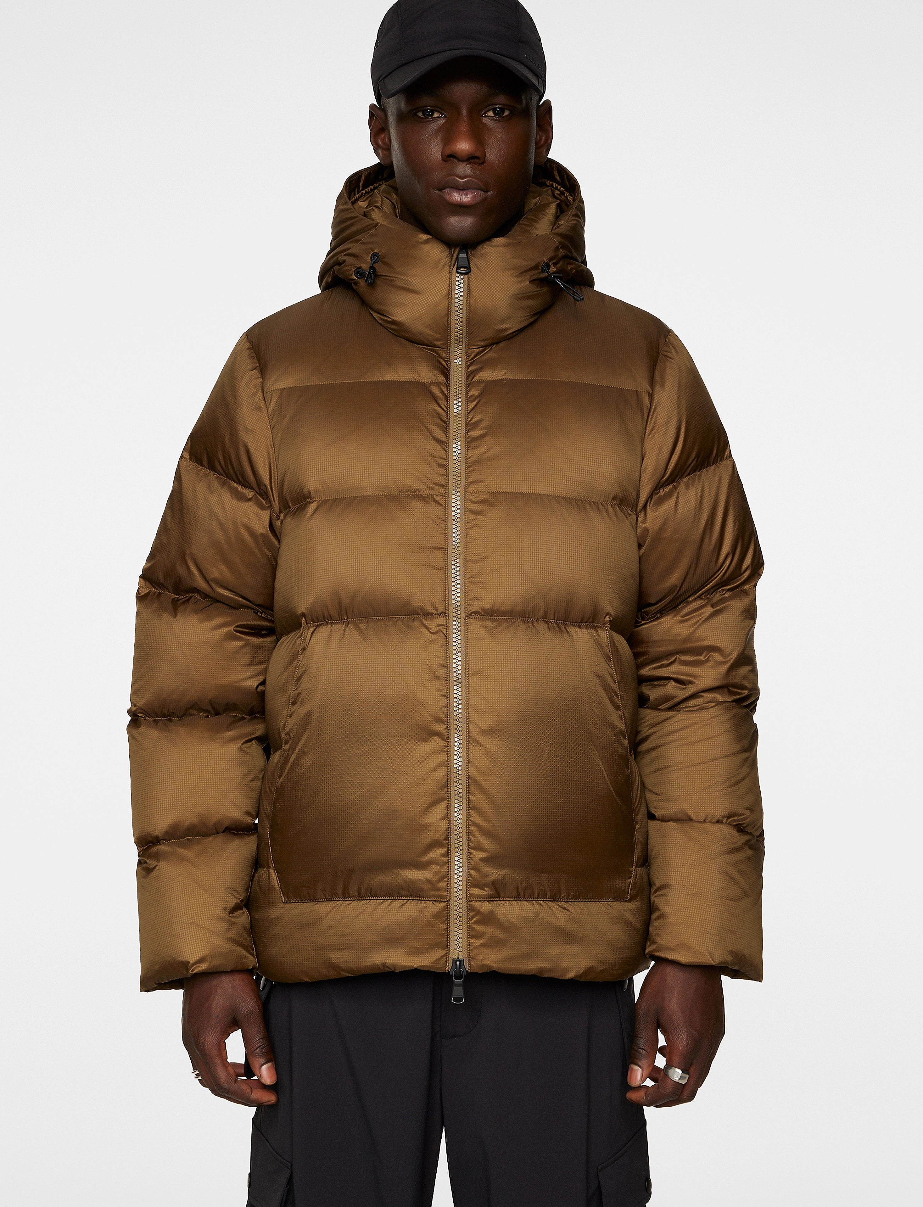 J. Lindeberg Farrell Down Jacket - Daunenjacken - CAPERS / brown