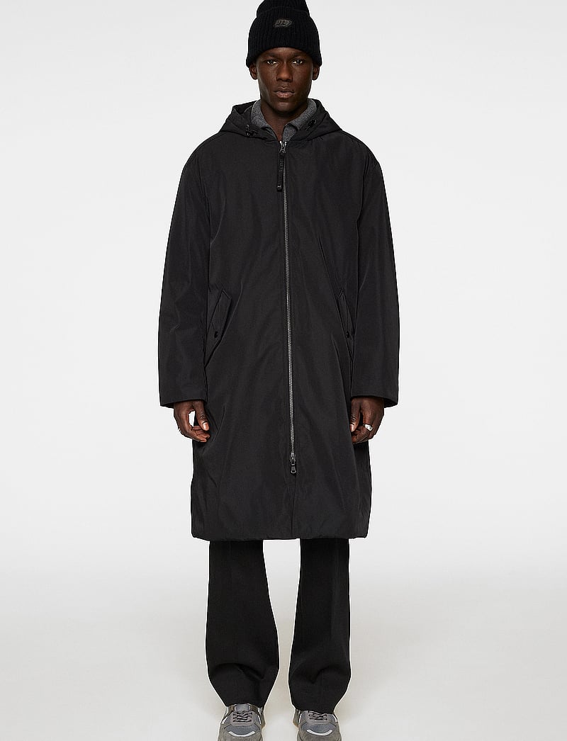 J. Lindeberg - Colter Hooded Parka - talvejoped - black - 2