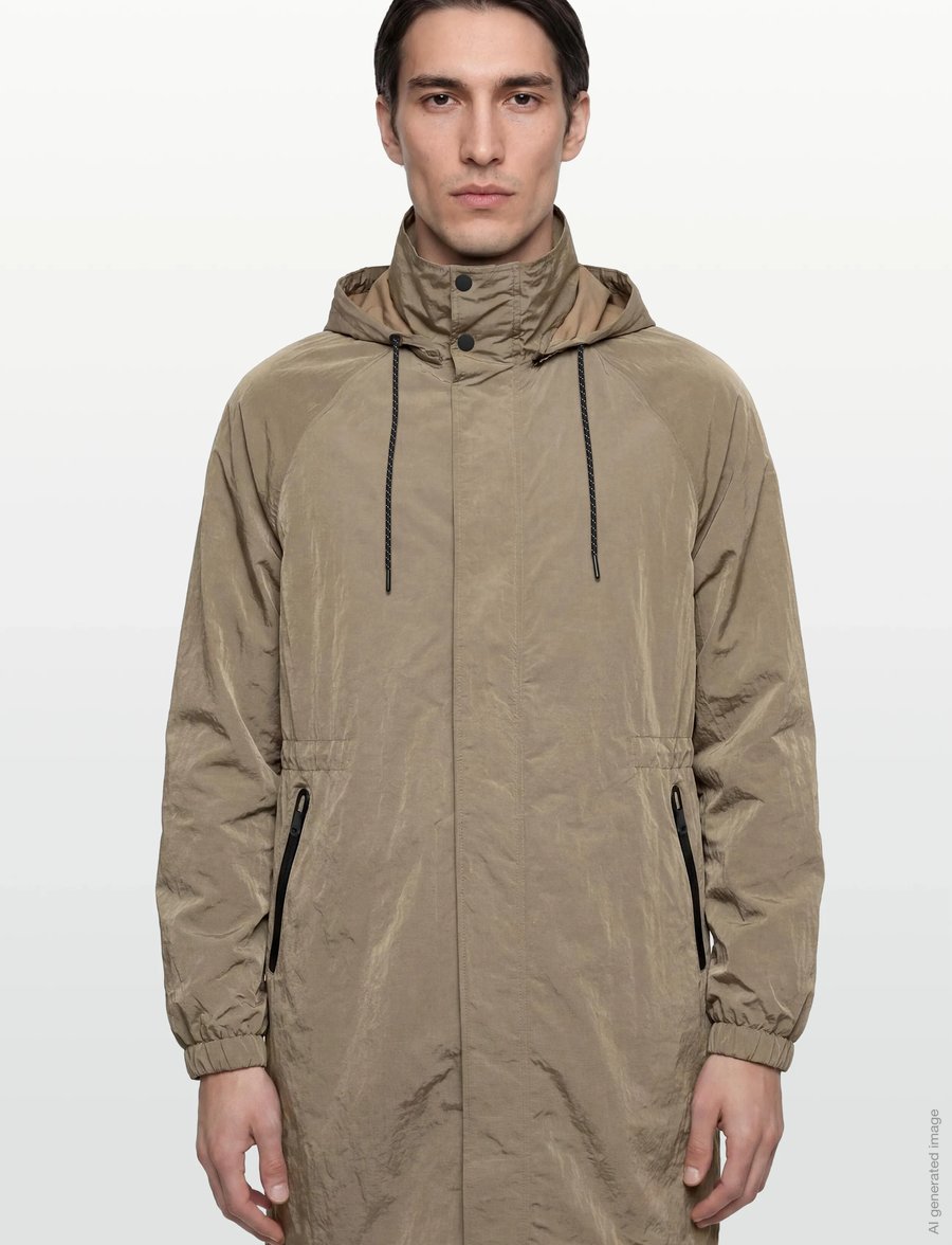 J. Lindeberg - Remy 2 Tone Raincoat - regenmäntel - batique khaki - 3