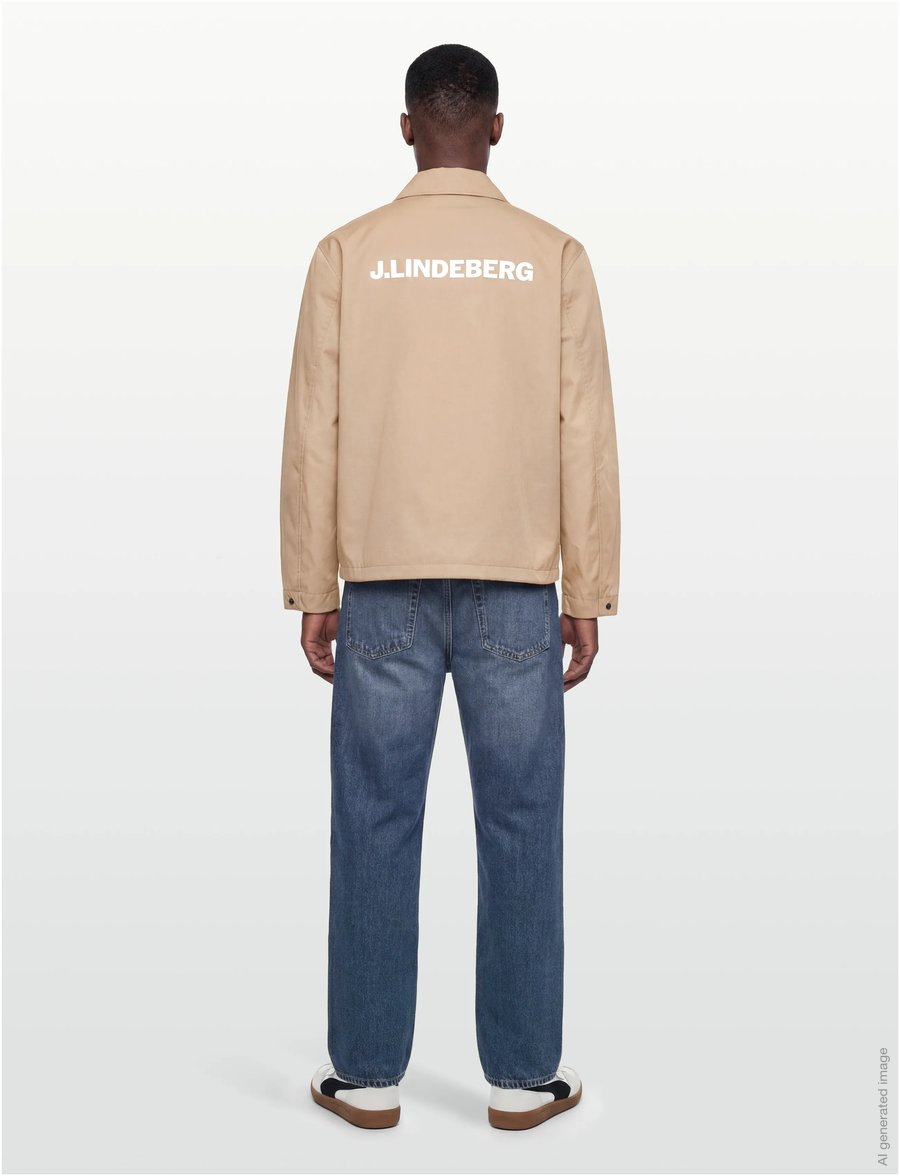 J. Lindeberg - Frazer Coach Jacket - vorjakkar - batique khaki - 4