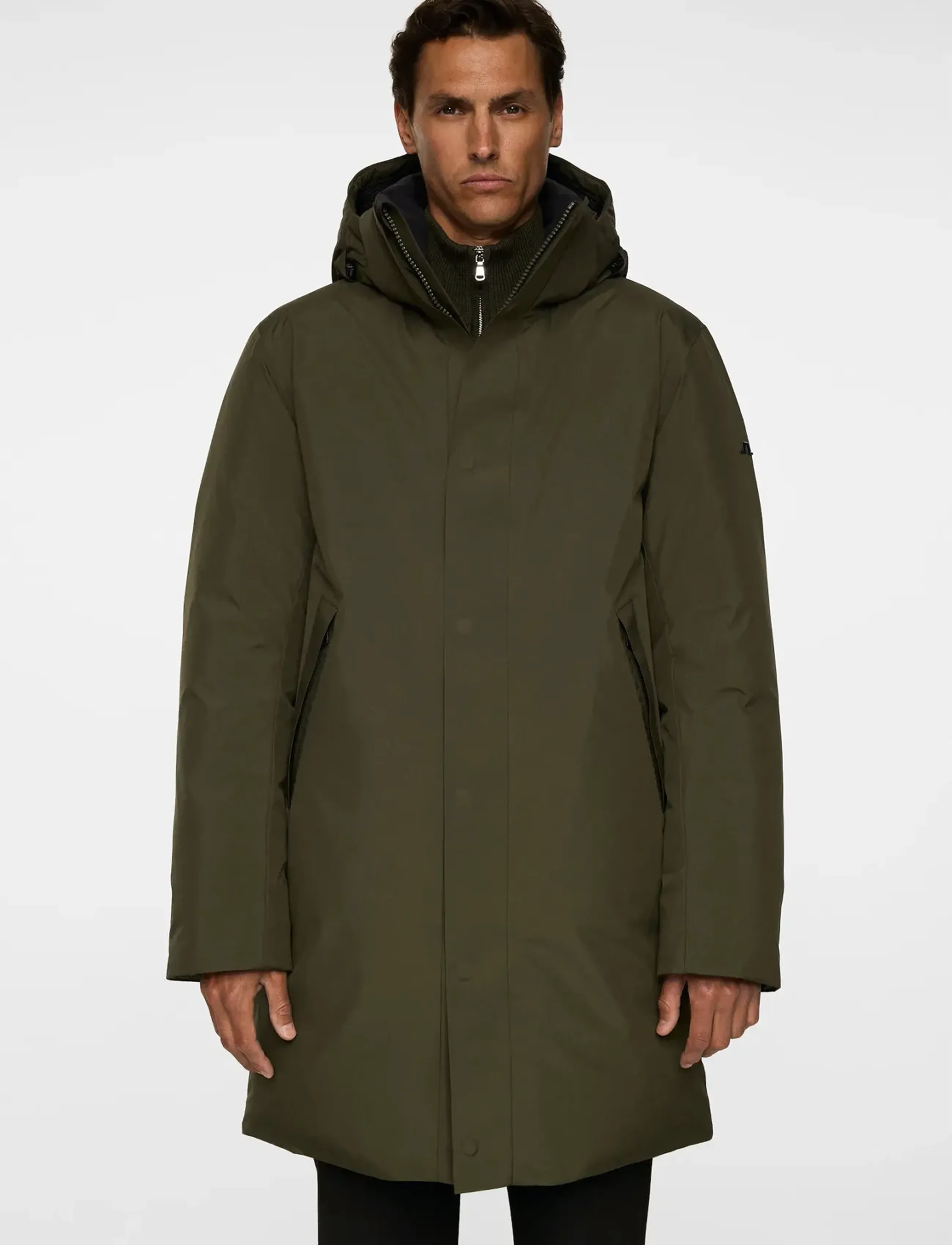 J. Lindeberg Alon 3L Down Parka, XL, Jackets, Khakigrün - Parkas, Männerswear