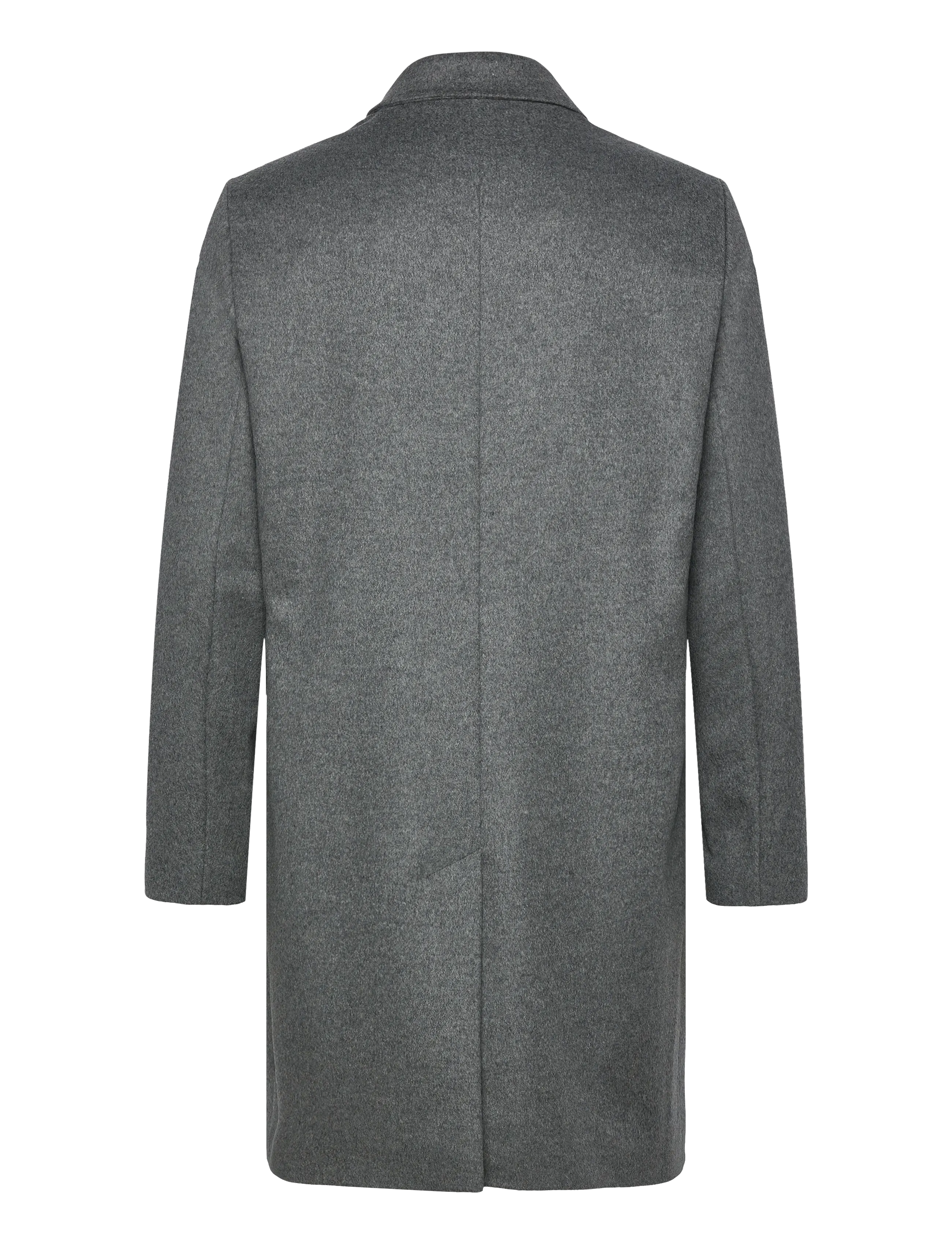 J. Lindeberg - August Melton Cashmere Coat - ullarfrakkar - dark grey melange - 2