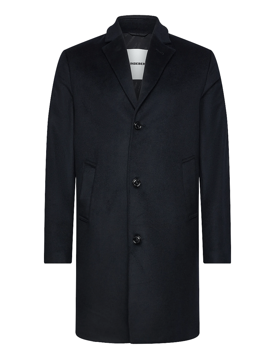 J. Lindeberg - August Melton Cashmere Coat - wełniane płaszcze - jl navy - 1