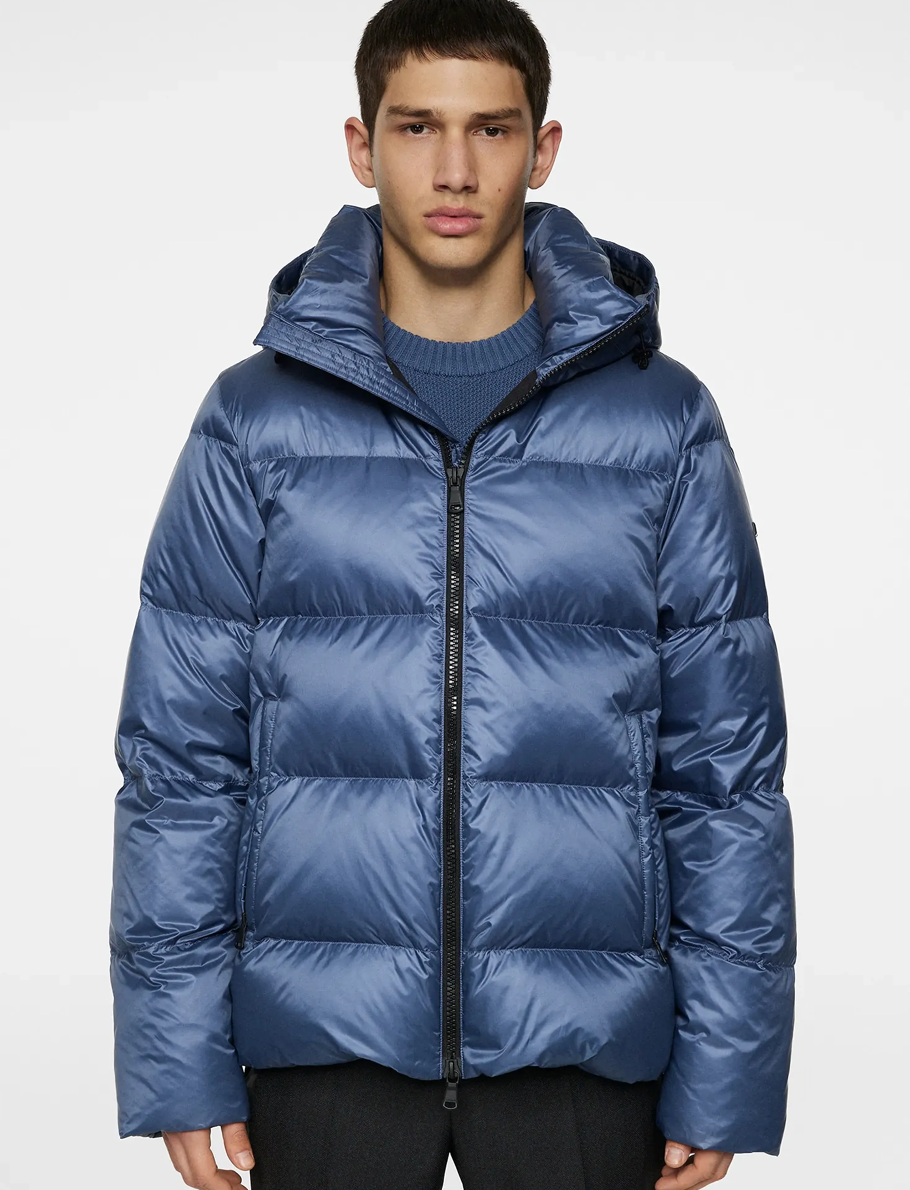 J. Lindeberg Daryl Down Jacket, M, Blue, Jakker > Vatterede Jakker, Herre