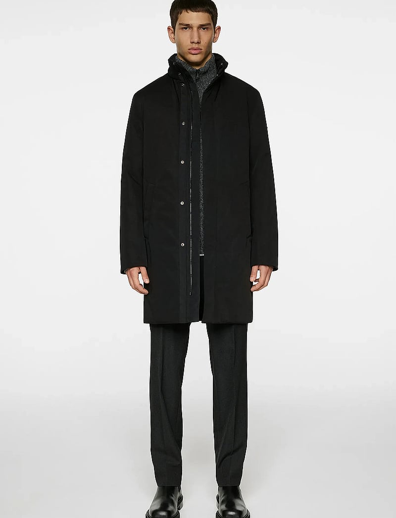 J. Lindeberg - Hassan 2L Padded Coat - kevyet päällystakit - black - 5