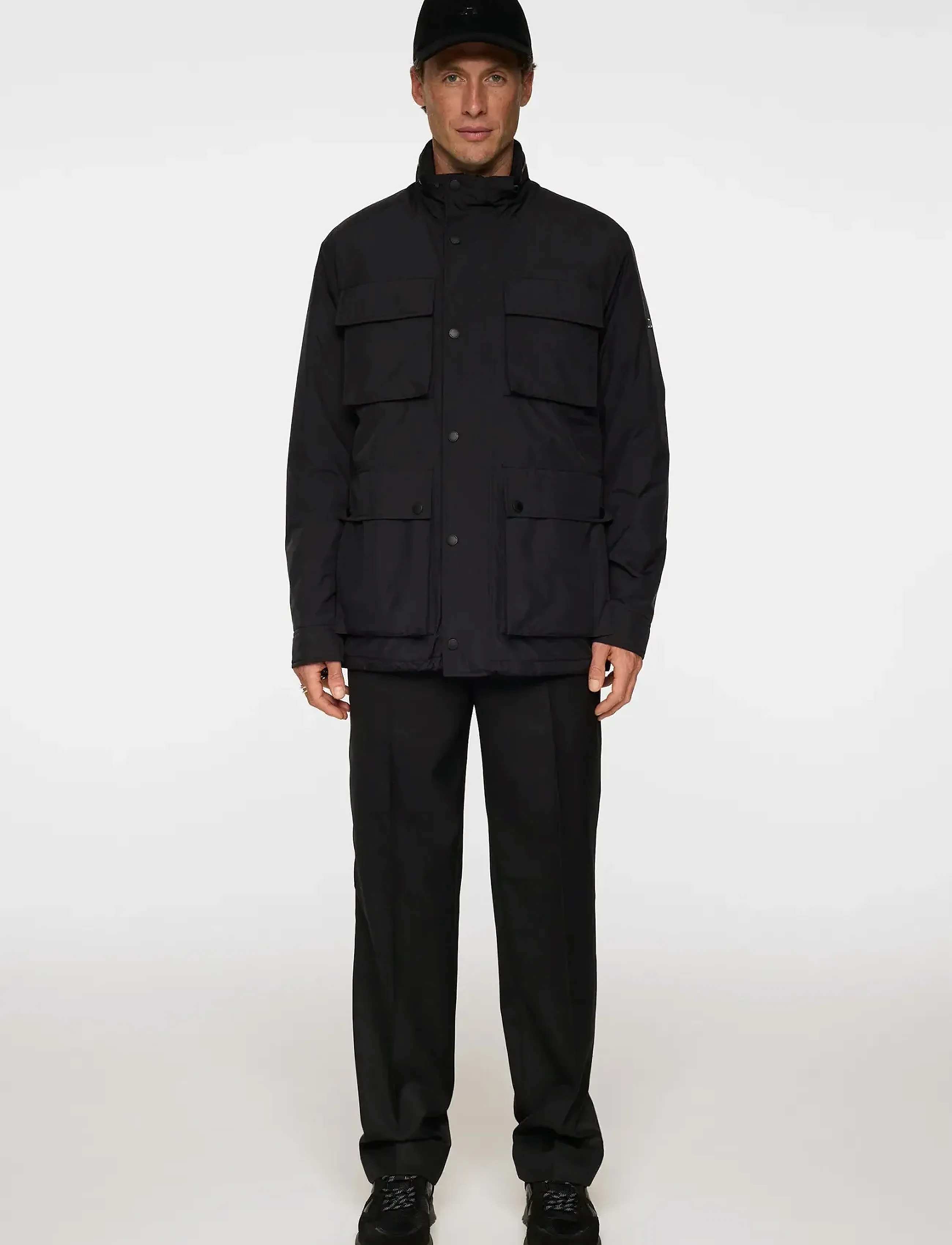 J. Lindeberg Aiden 2L Padded Jacket, L, Black, Jakker > Vatterede Jakker, Herre