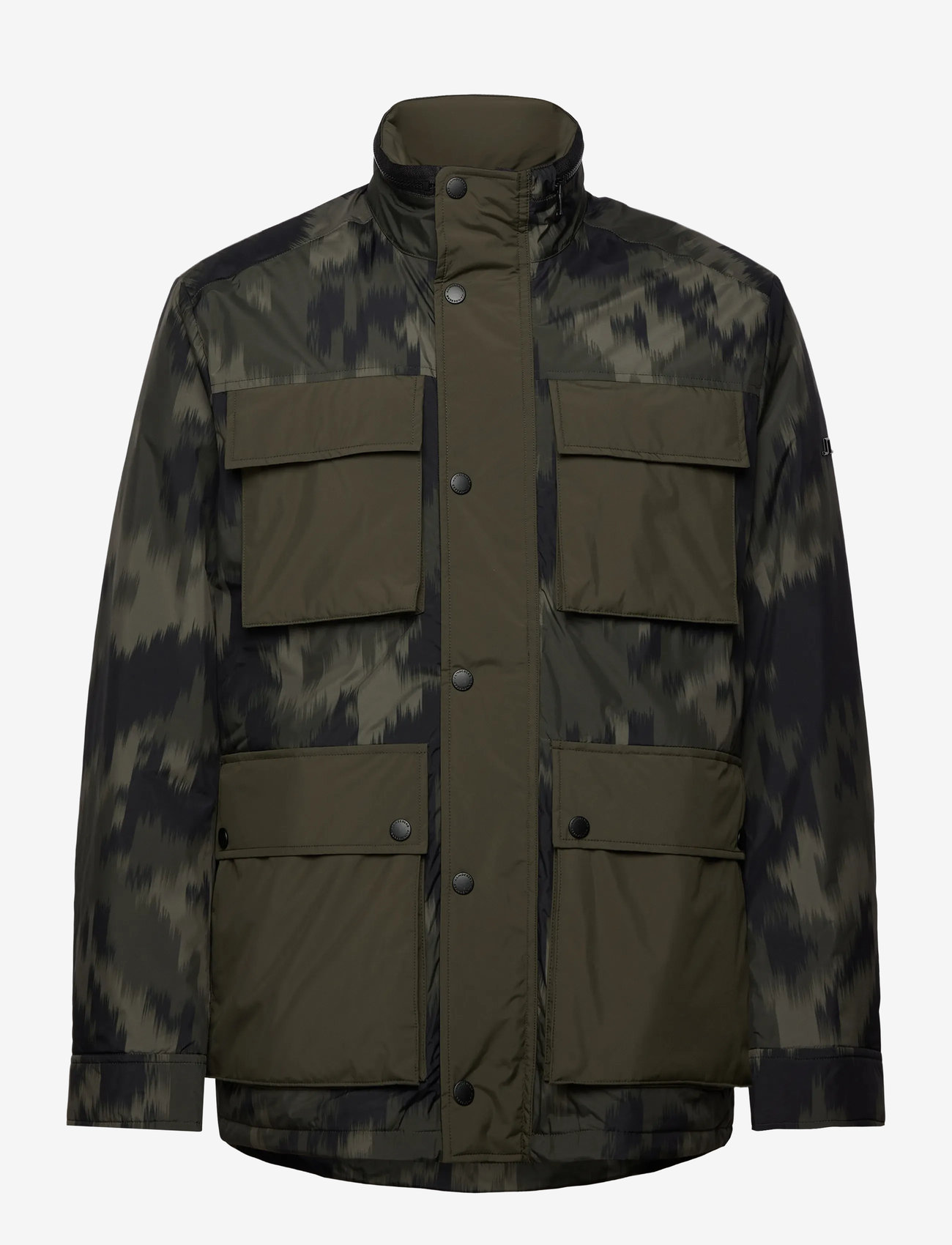 J. Lindeberg - Aiden 2L Padded Print Jacket - regnjackor - warp forest l - 0