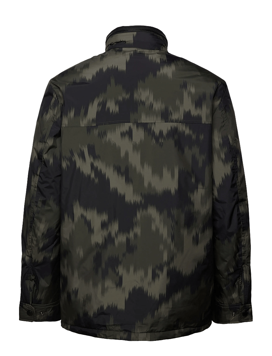 J. Lindeberg - Aiden 2L Padded Print Jacket - regnjakker - warp forest l - 1