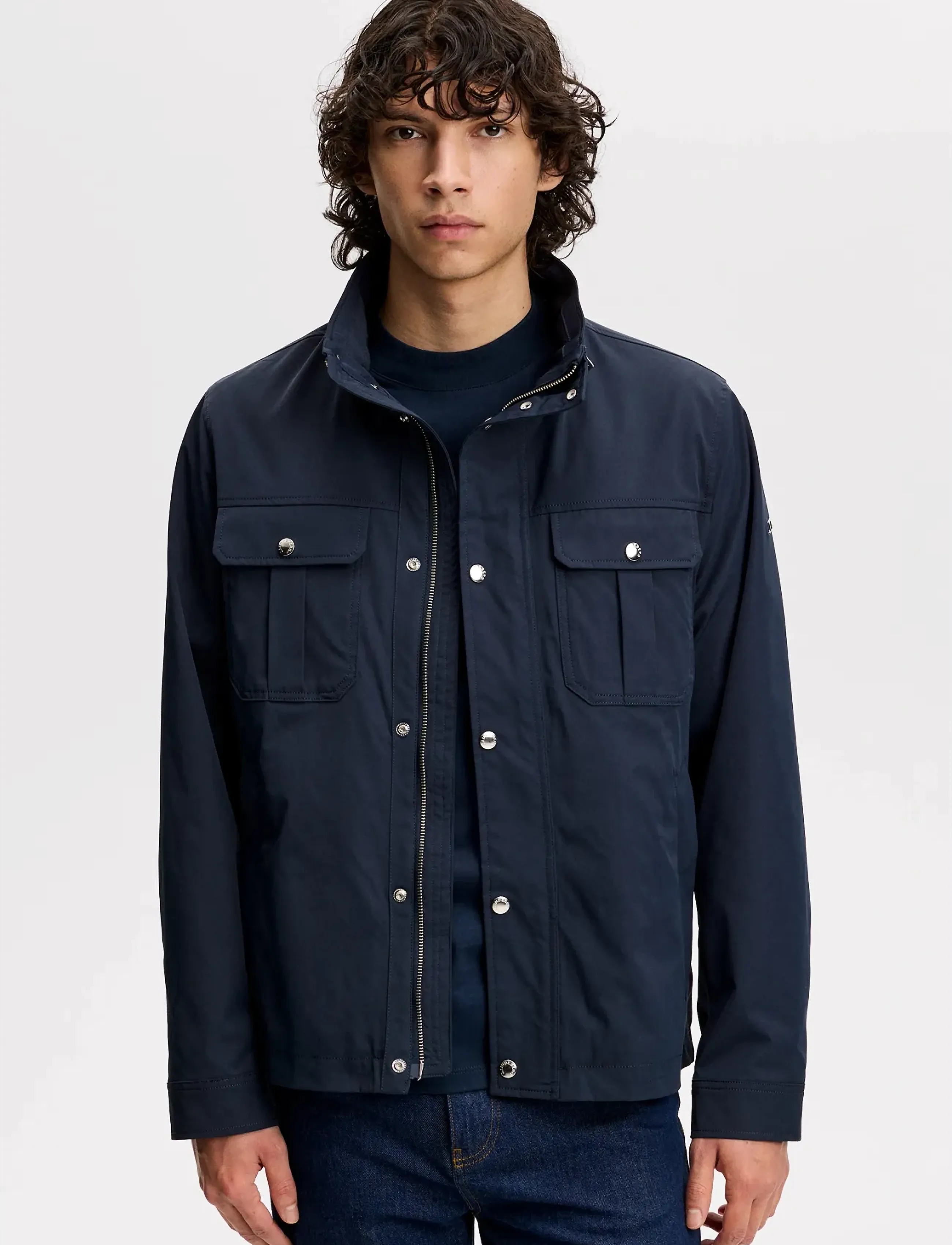 J. Lindeberg Bailey Recy Poly Jacket, Mænd, Feltjakke, Navy, Str: XXL
