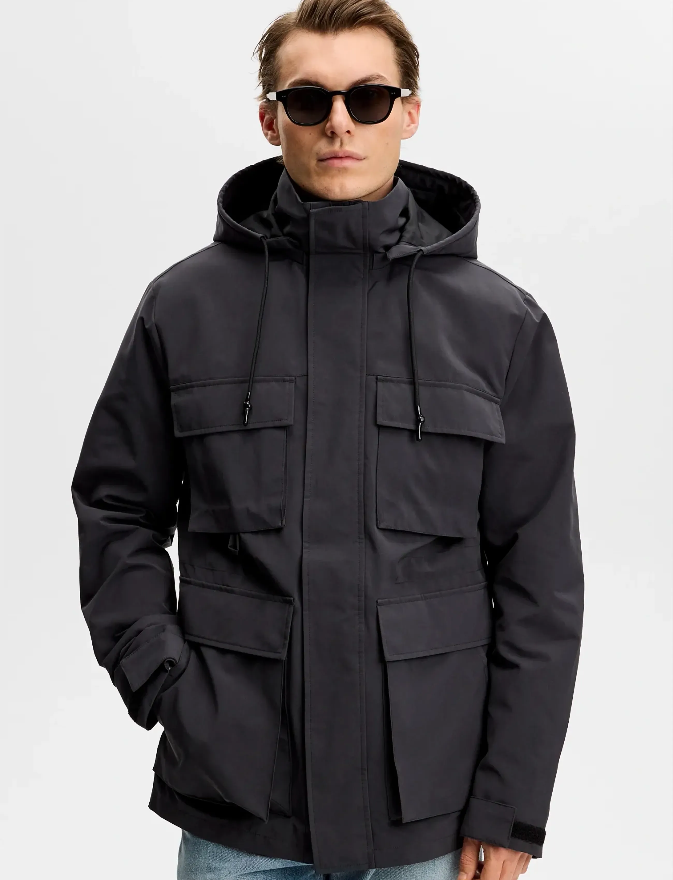J. Lindeberg Franco Field Jacket, S, Black, Jakker > Lette Jakker, Herre