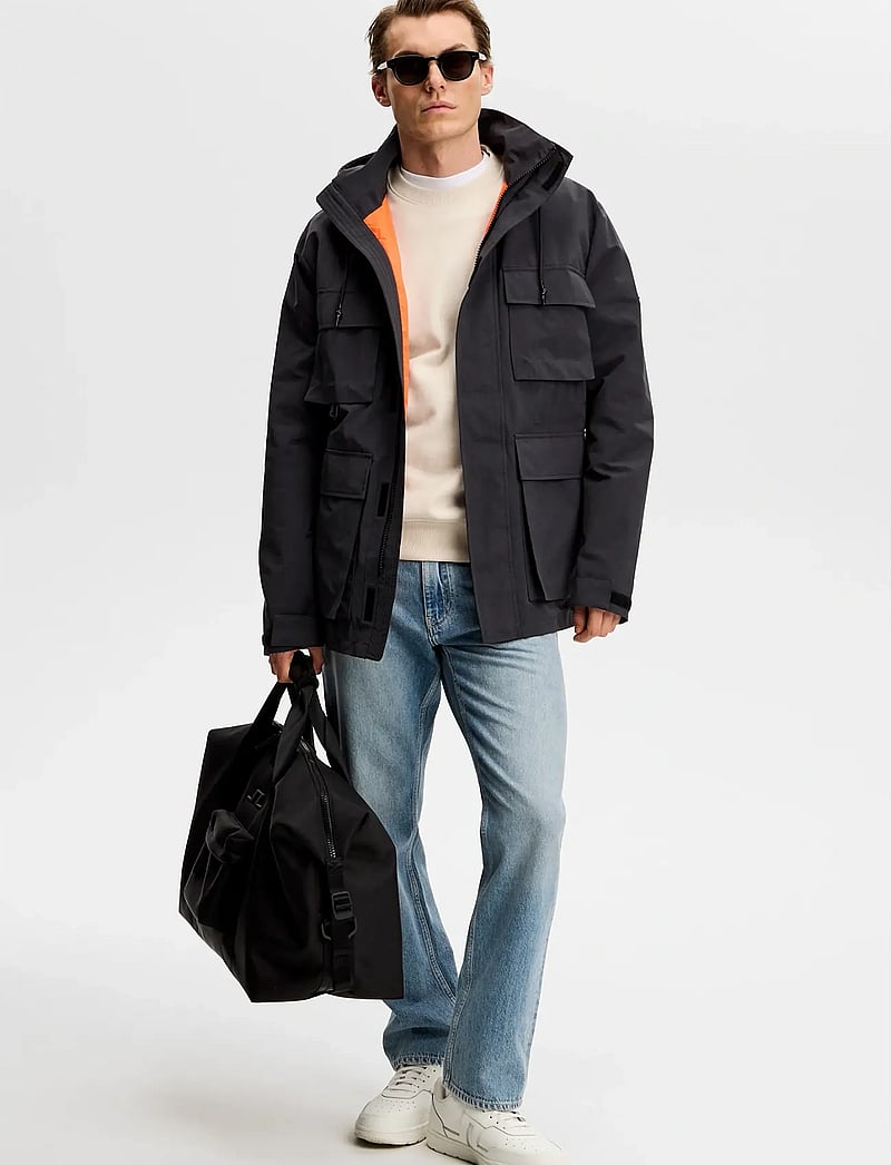 J. Lindeberg - Franco Field Jacket - Õhukesed jakid - black - 4