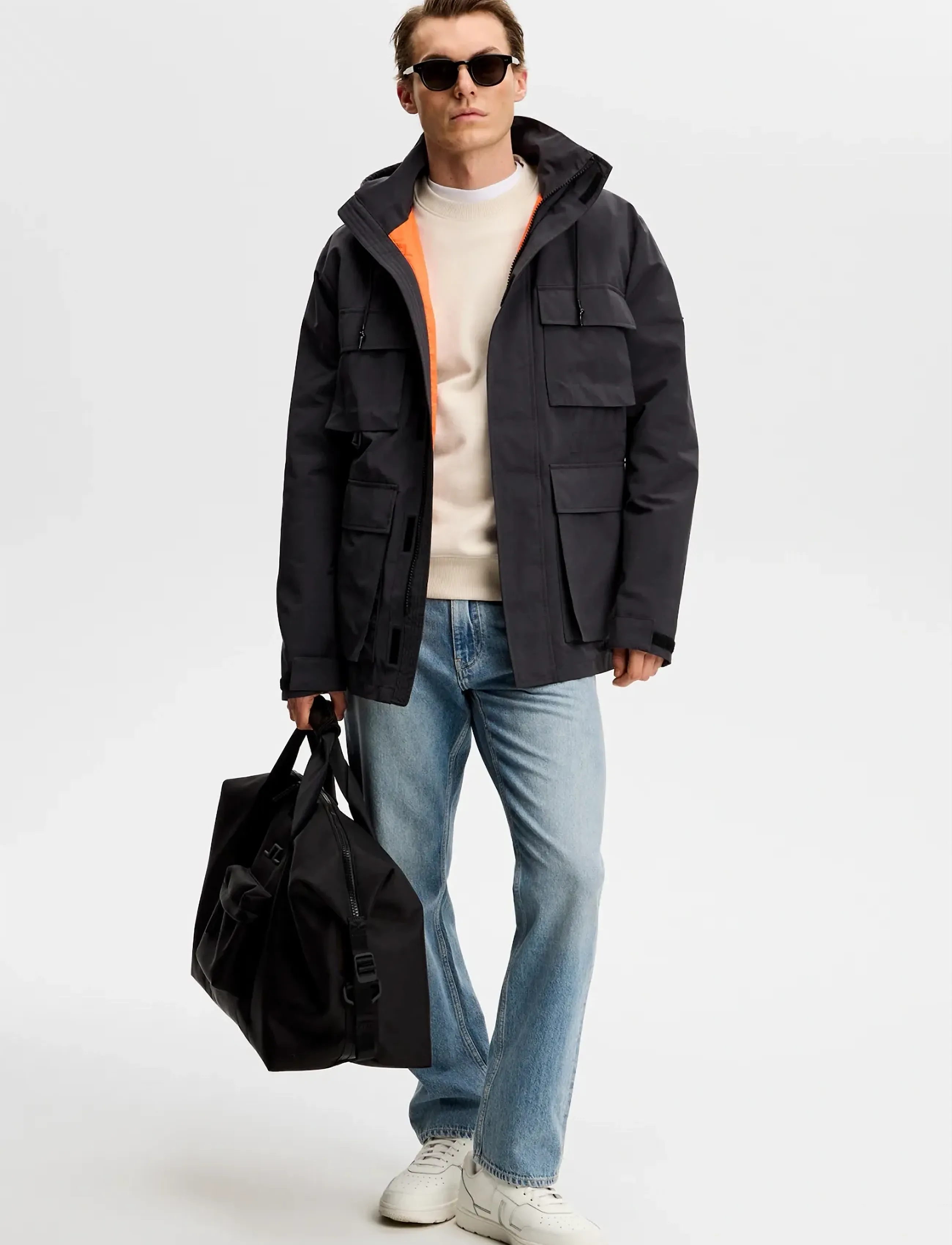 J. Lindeberg - Franco Field Jacket - léttir jakkar - black - 4
