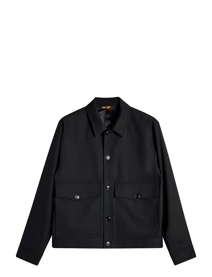 J. Lindeberg - Jevin Brushed Twill Jacket - sügisjoped - black - 0