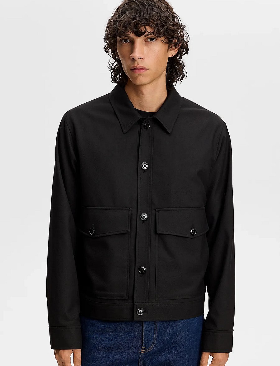 J. Lindeberg - Jevin Brushed Twill Jacket - herbstjacken - black - 0