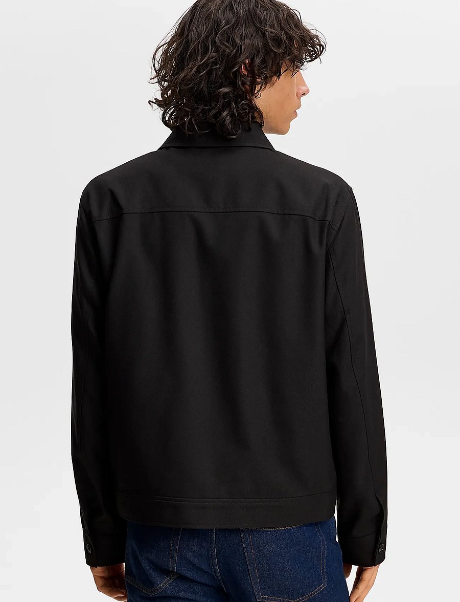 J. Lindeberg - Jevin Brushed Twill Jacket - herbstjacken - black - 3