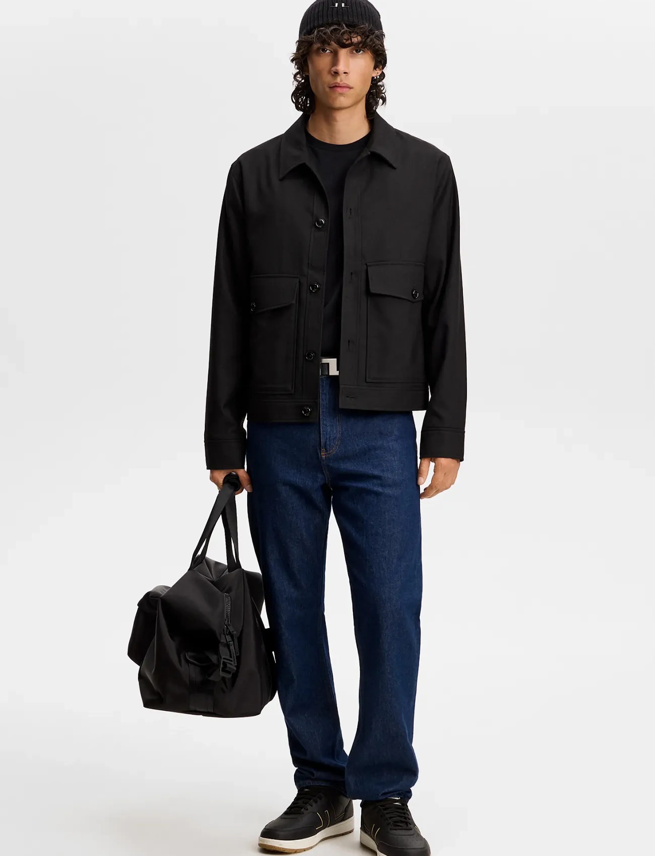J. Lindeberg - Jevin Brushed Twill Jacket - herbstjacken - black - 4
