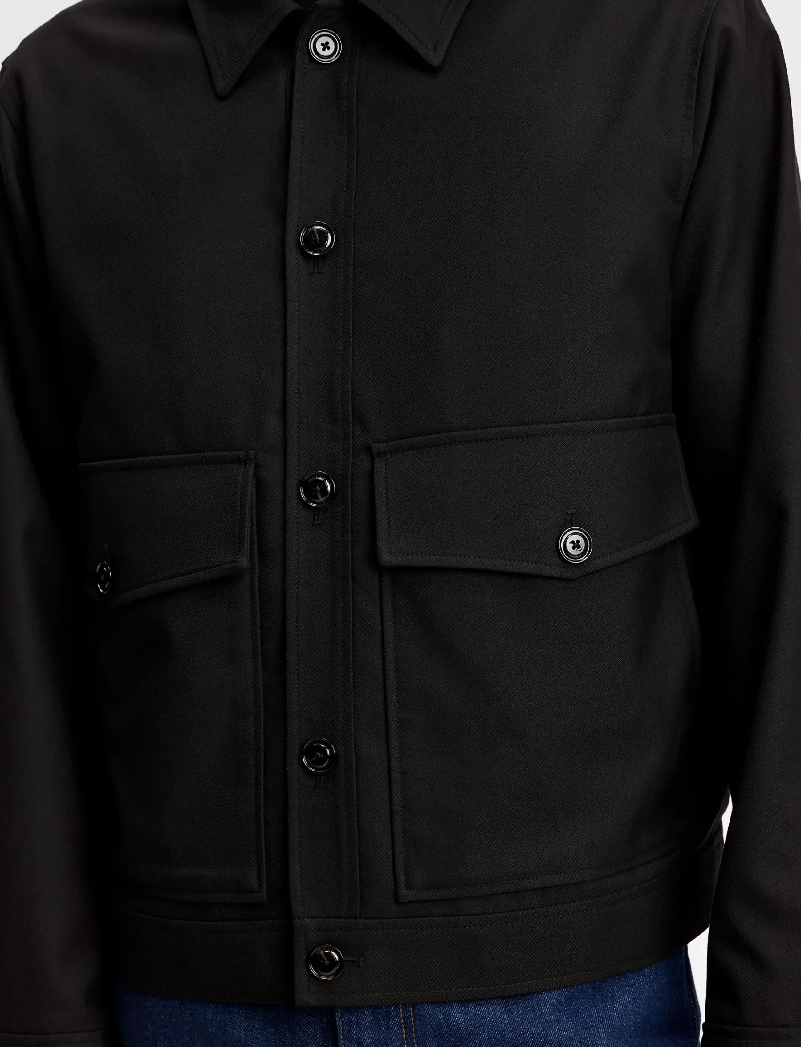 J. Lindeberg - Jevin Brushed Twill Jacket - herbstjacken - black - 5