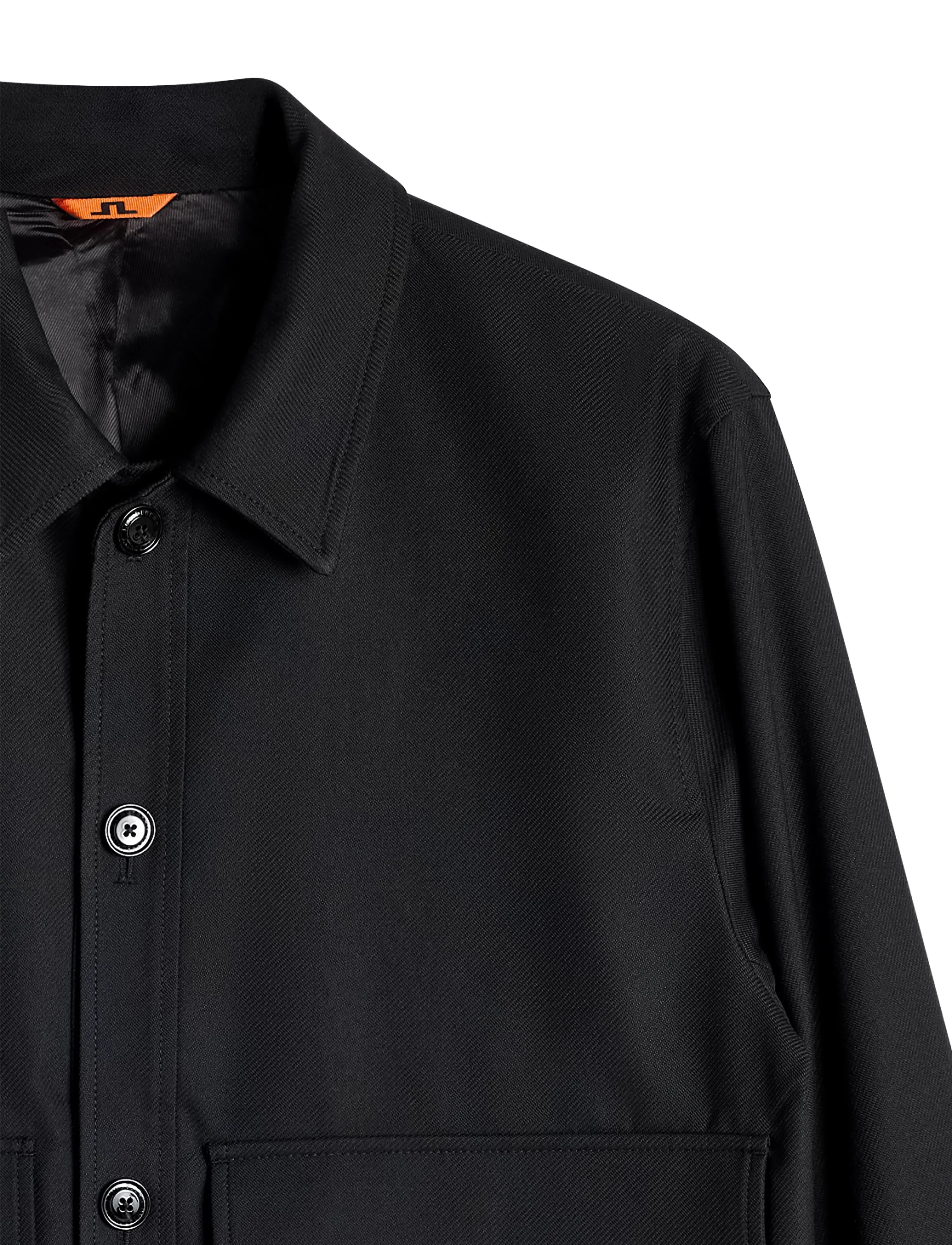J. Lindeberg - Jevin Brushed Twill Jacket - sügisjoped - black - 2