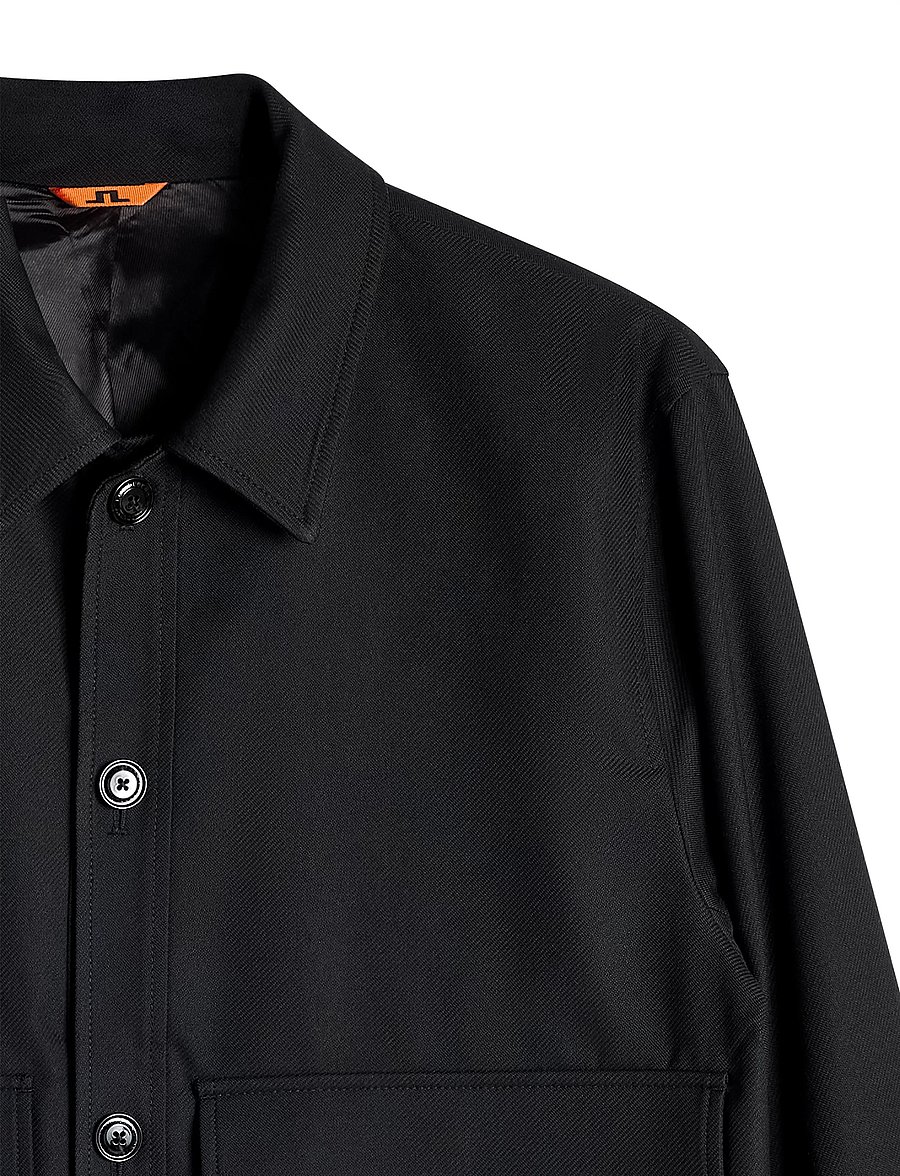 J. Lindeberg - Jevin Brushed Twill Jacket - sügisjoped - black - 2
