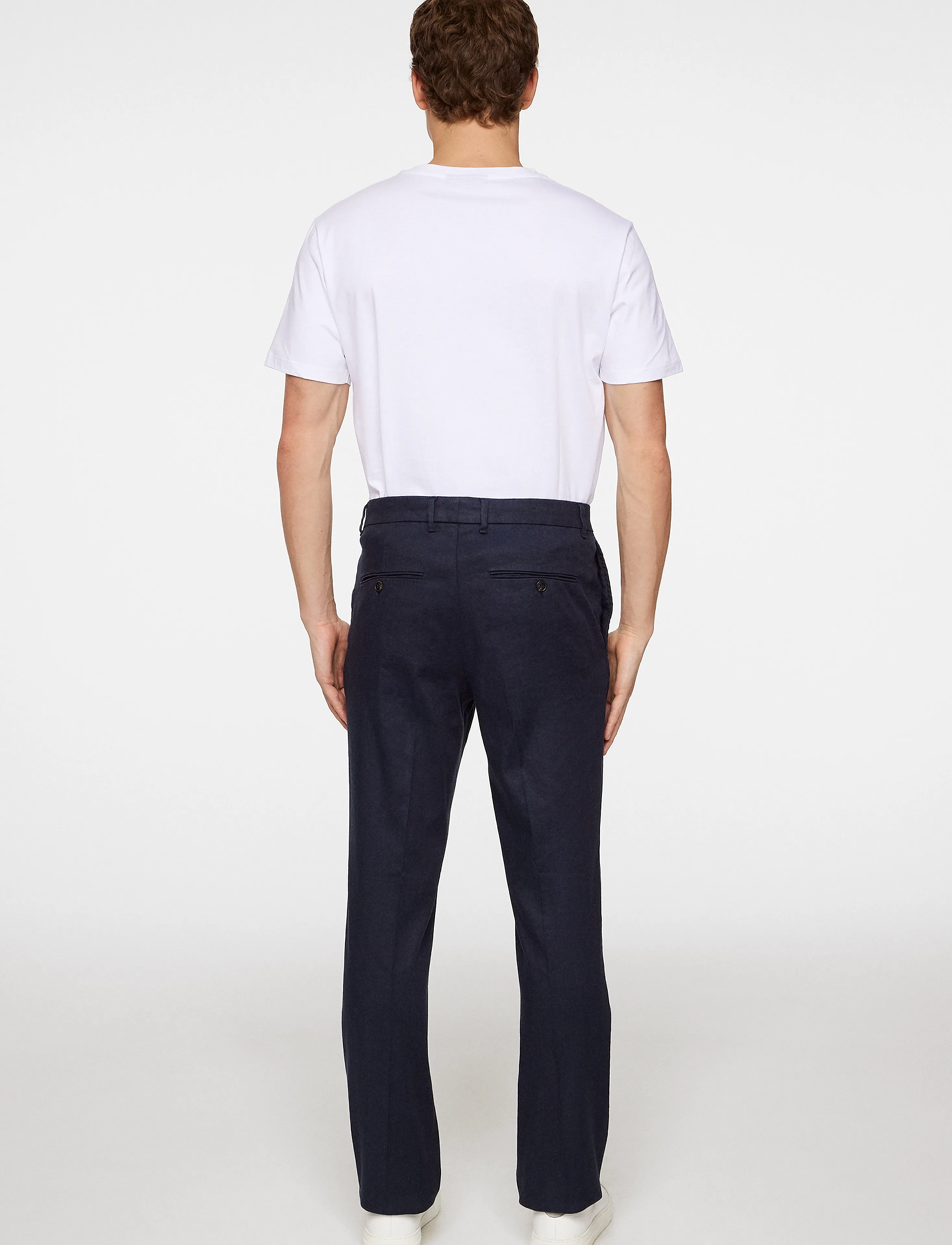 J. Lindeberg - Lois C Linen Stretch Pants - pantalons en lin - jl navy - 3