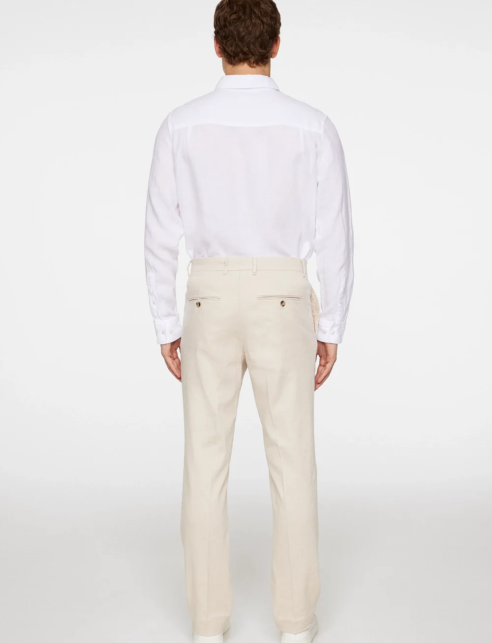 J. Lindeberg - Lois C Linen Stretch Pants - linnebyxor - moonbeam - 3