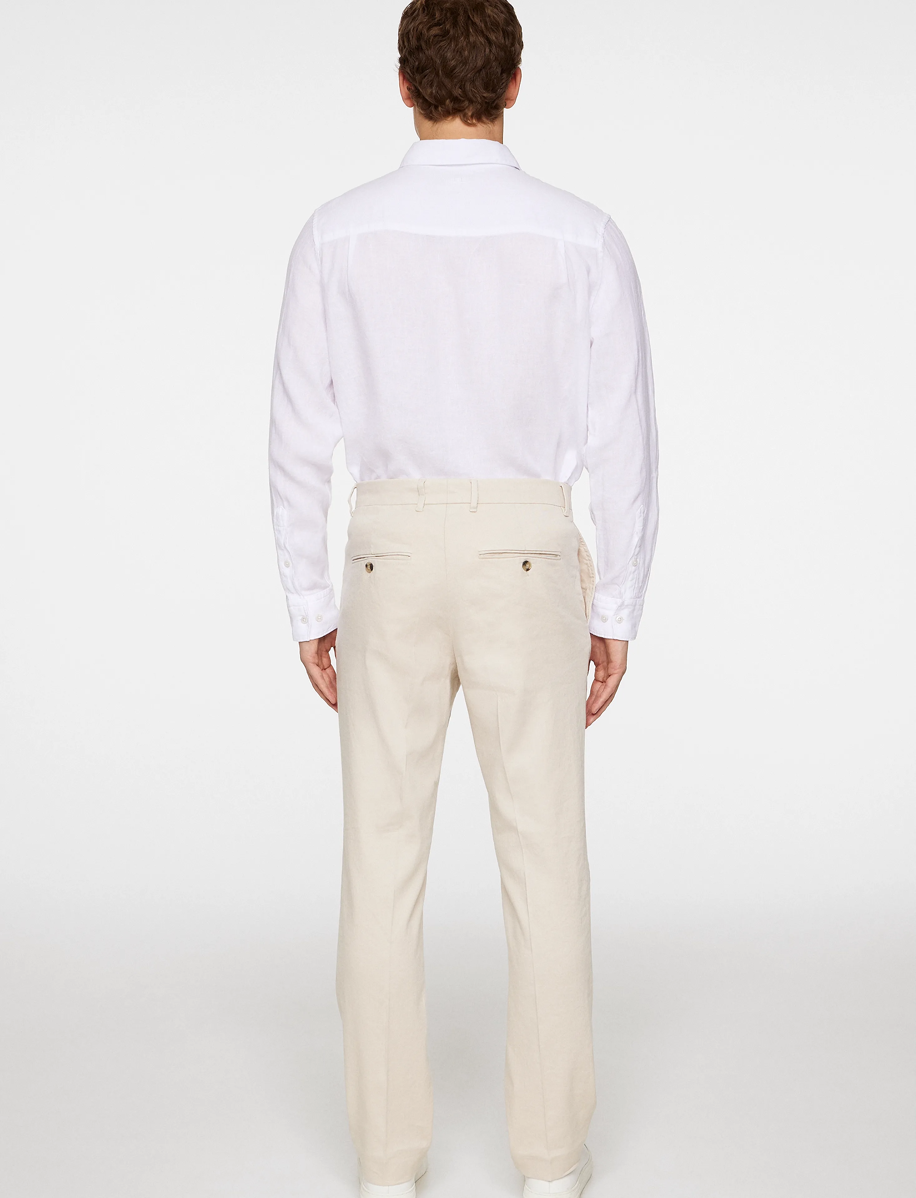 J. Lindeberg - Lois C Linen Stretch Pants - leinenhosen - moonbeam - 3