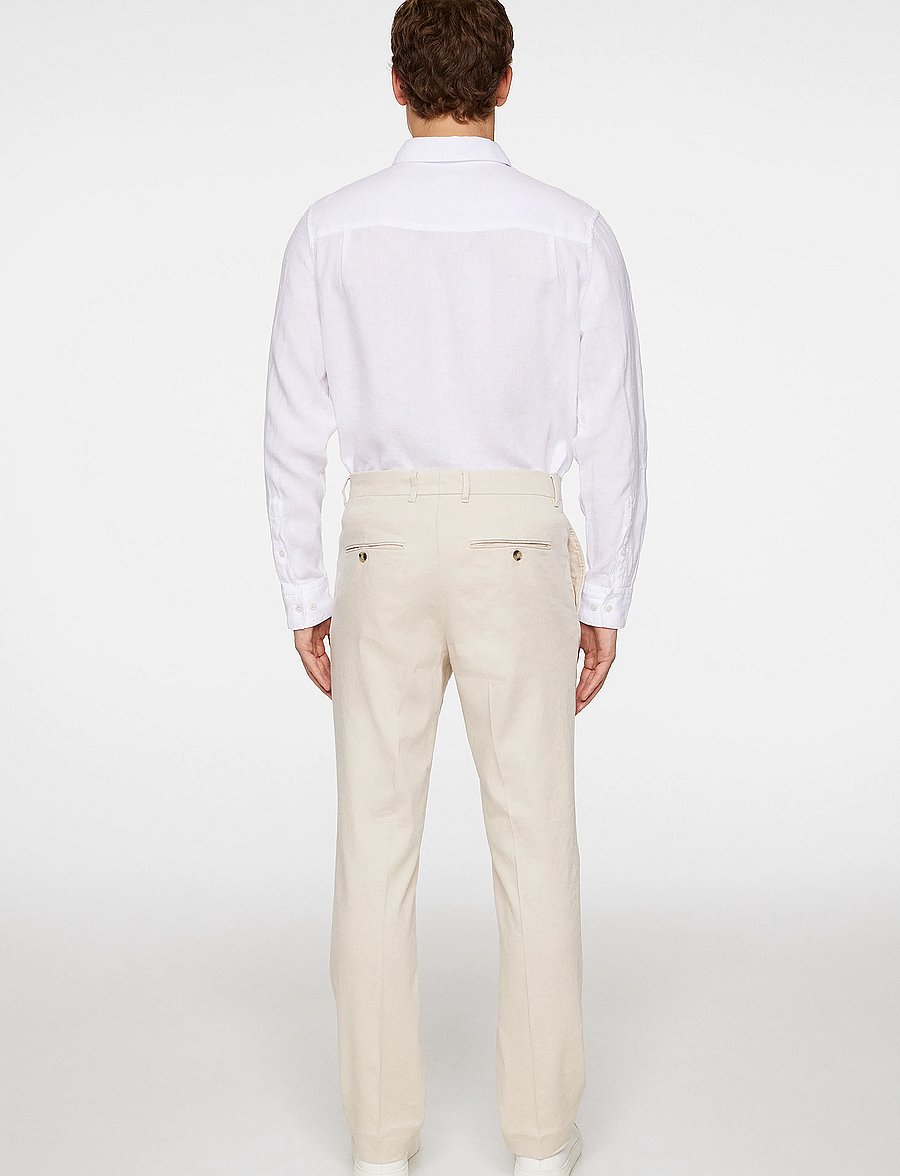 J. Lindeberg - Lois C Linen Stretch Pants - leinenhosen - moonbeam - 3