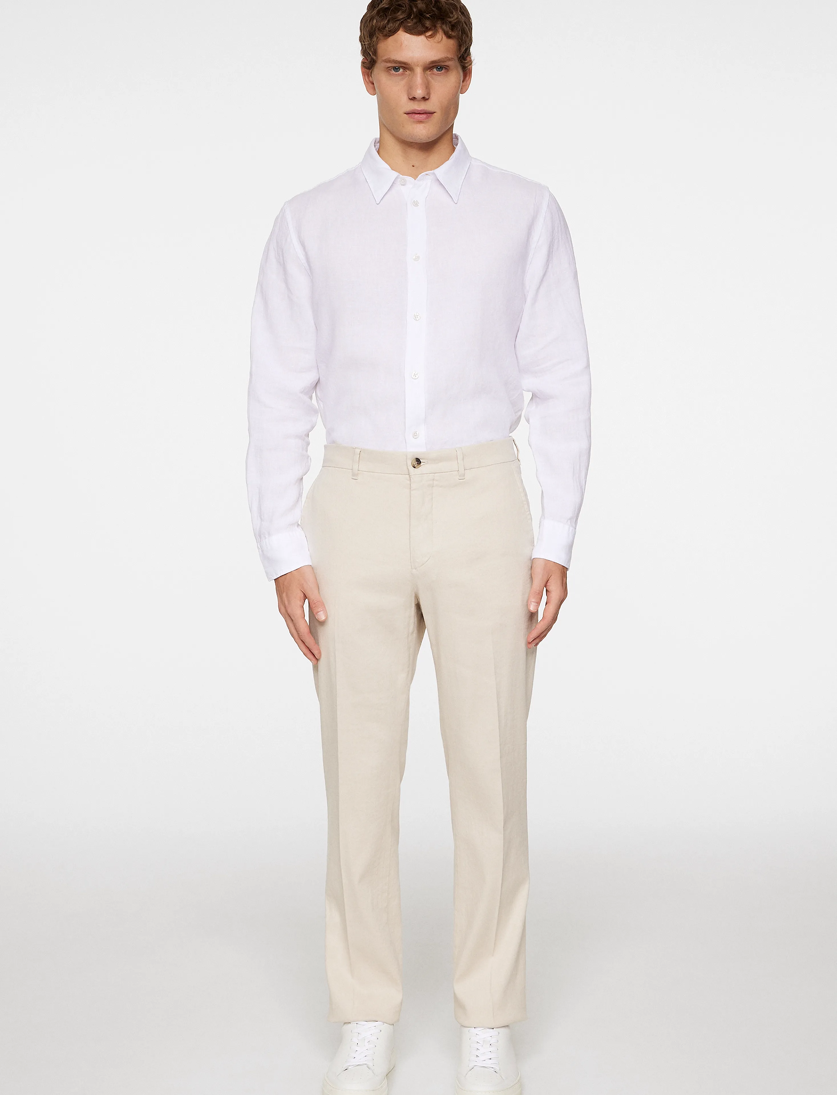 J. Lindeberg - Lois C Linen Stretch Pants - leinenhosen - moonbeam - 4
