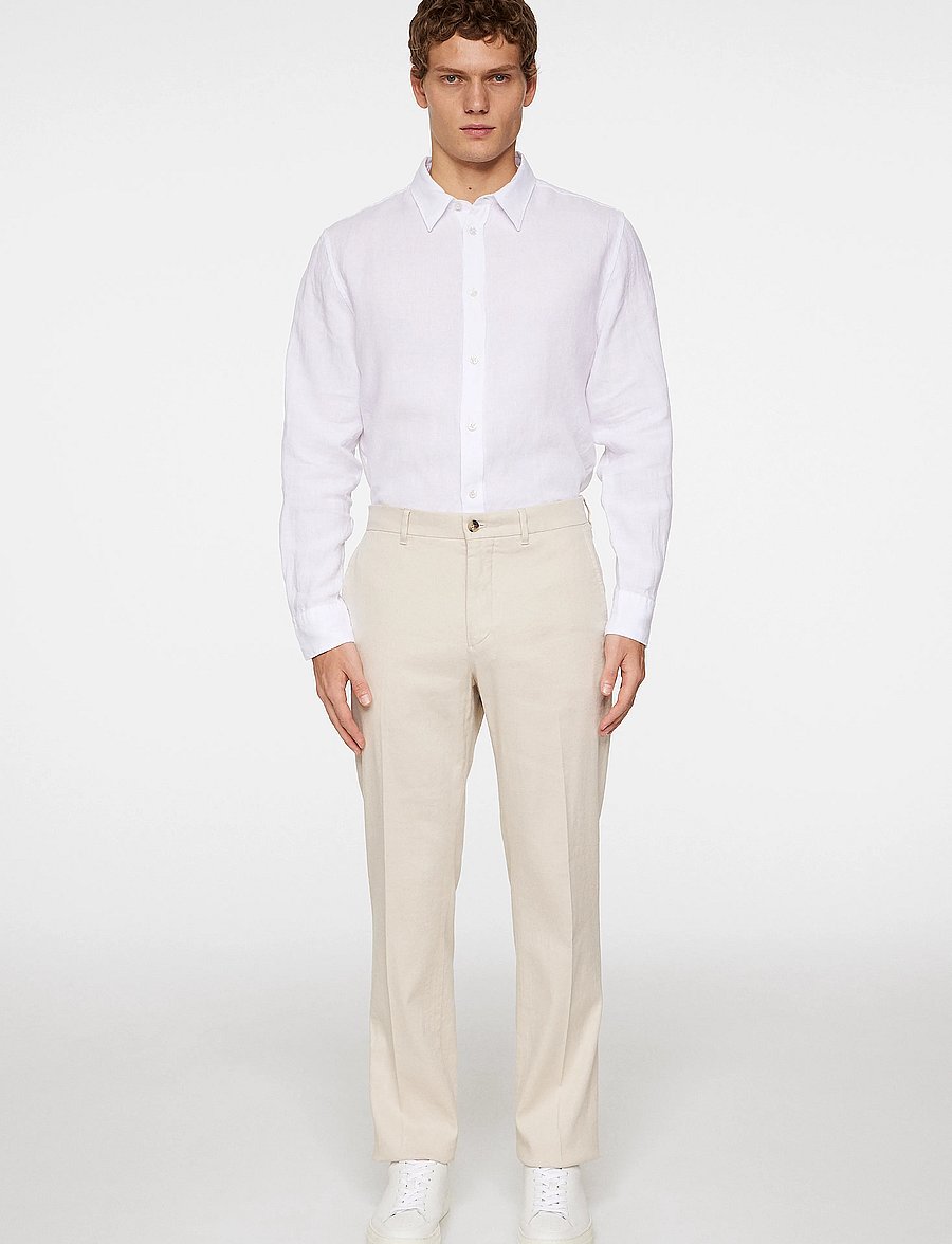 J. Lindeberg - Lois C Linen Stretch Pants - leinenhosen - moonbeam - 4
