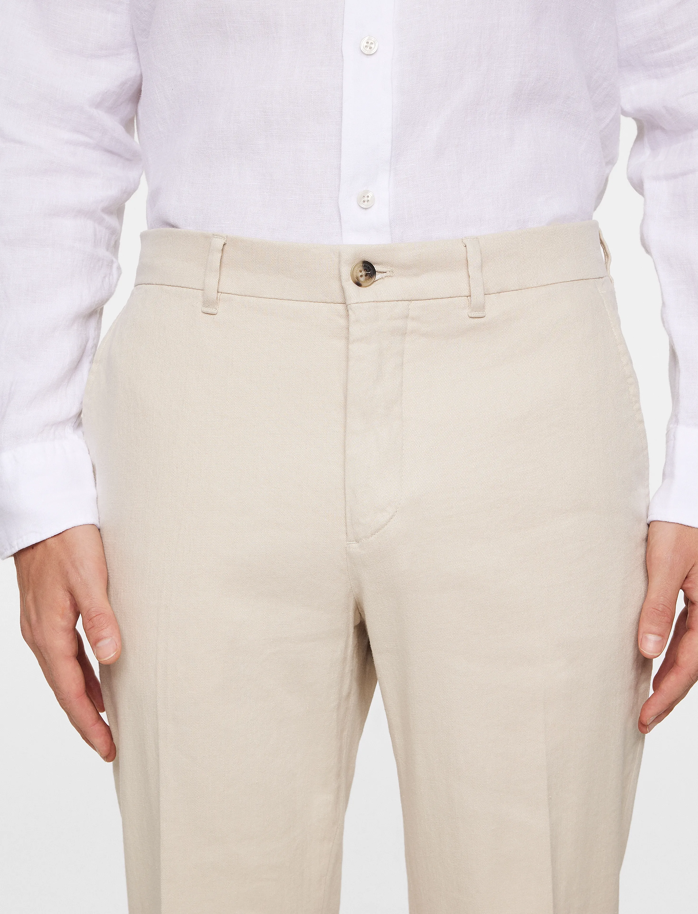 J. Lindeberg - Lois C Linen Stretch Pants - leinenhosen - moonbeam - 5