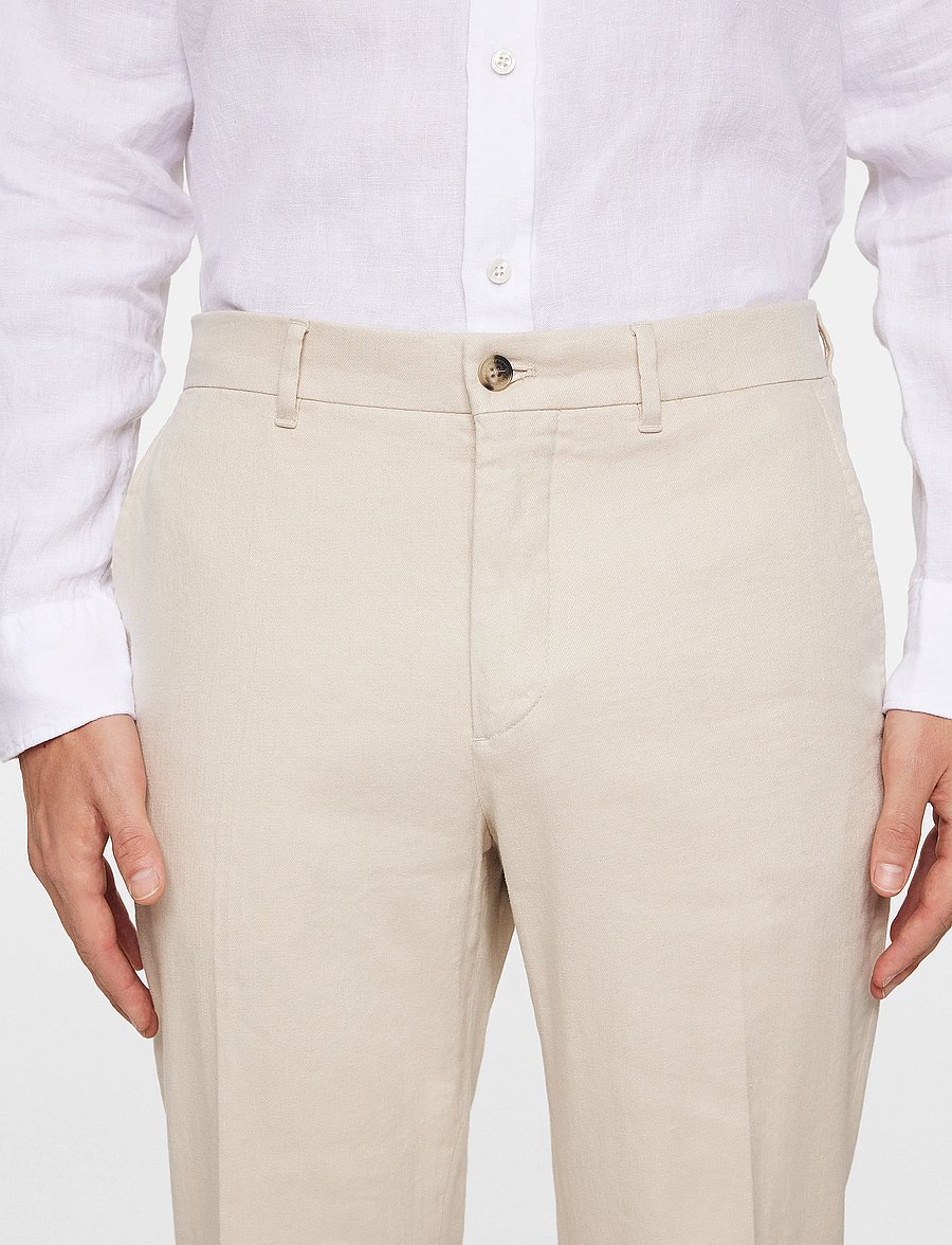J. Lindeberg - Lois C Linen Stretch Pants - leinenhosen - moonbeam - 5