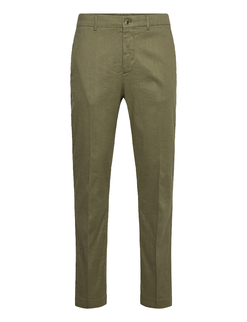 J. Lindeberg - Lois C Linen Stretch Pants - linnebyxor - olivine - 1