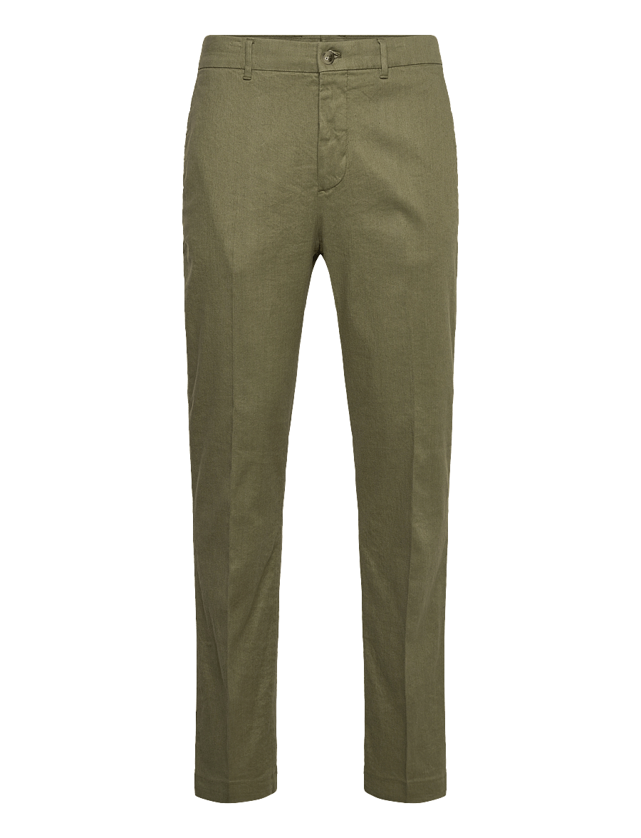 J. Lindeberg - Lois C Linen Stretch Pants - hørbukser - olivine - 1