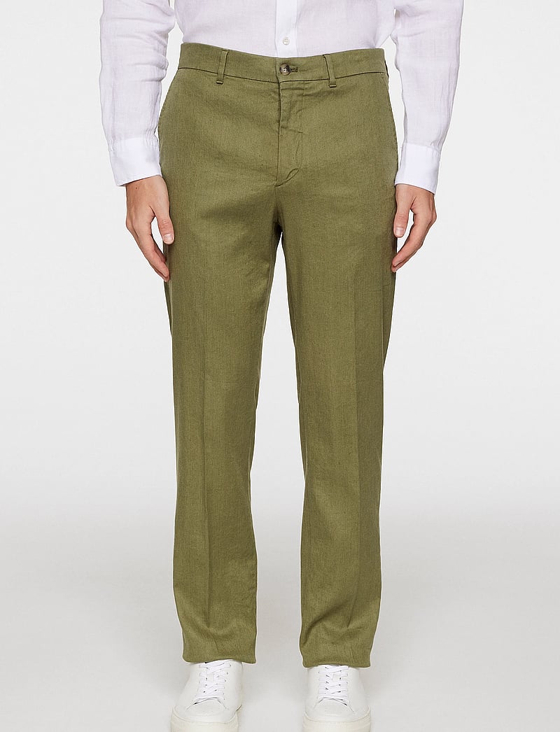 J. Lindeberg - Lois C Linen Stretch Pants - linnebyxor - olivine - 0