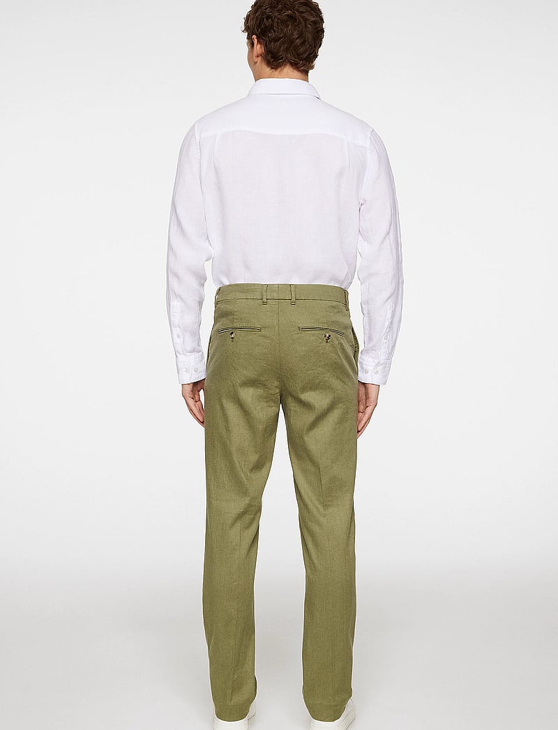 J. Lindeberg - Lois C Linen Stretch Pants - linnebyxor - olivine - 3