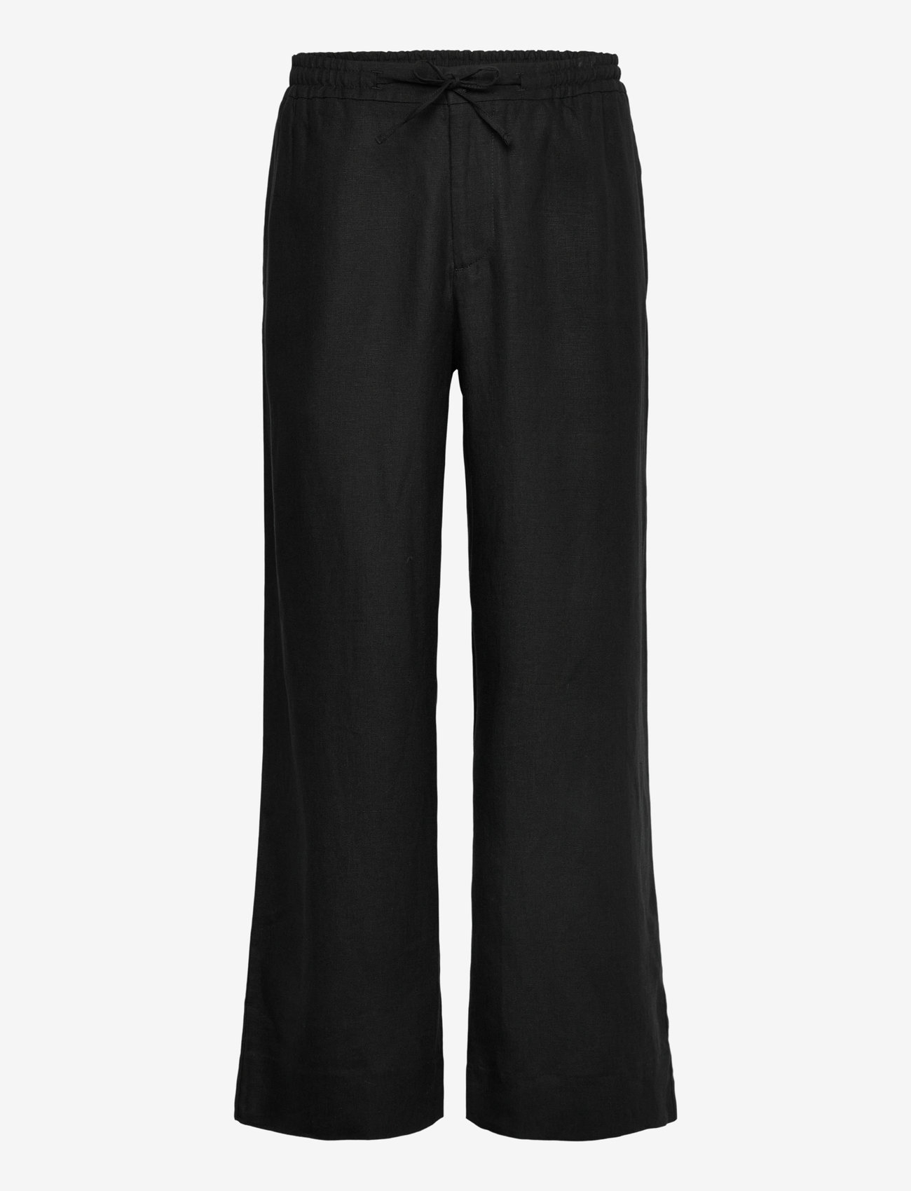 J. Lindeberg - Noah Drape Linen Pants - pellavahousut - black - 1