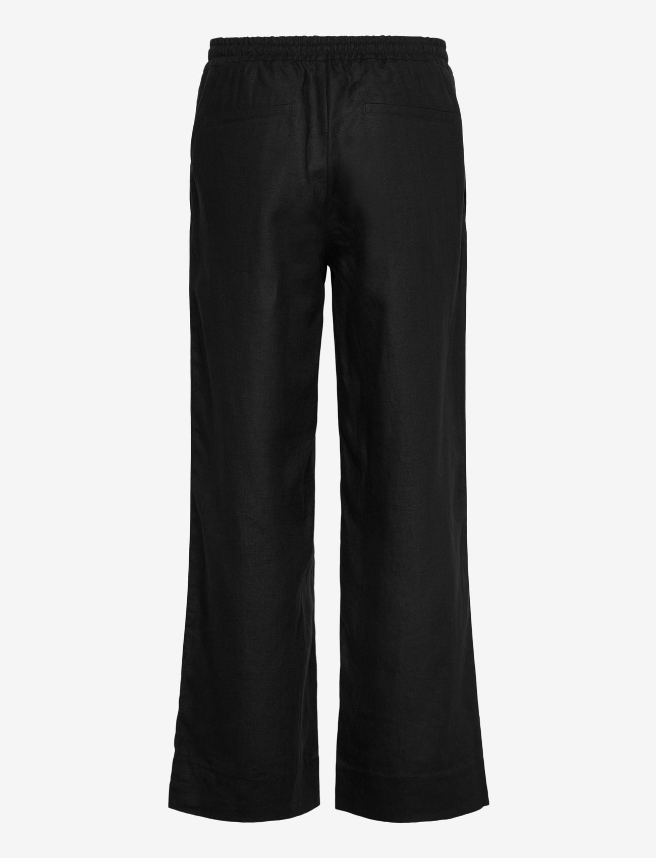 J. Lindeberg - Noah Drape Linen Pants - pellavahousut - black - 2