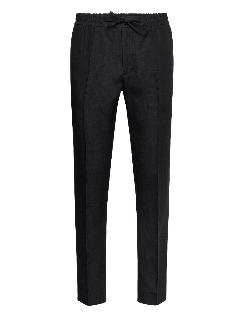 J. Lindeberg - Soren Drape Linen Pants - linased püksid - black - 1