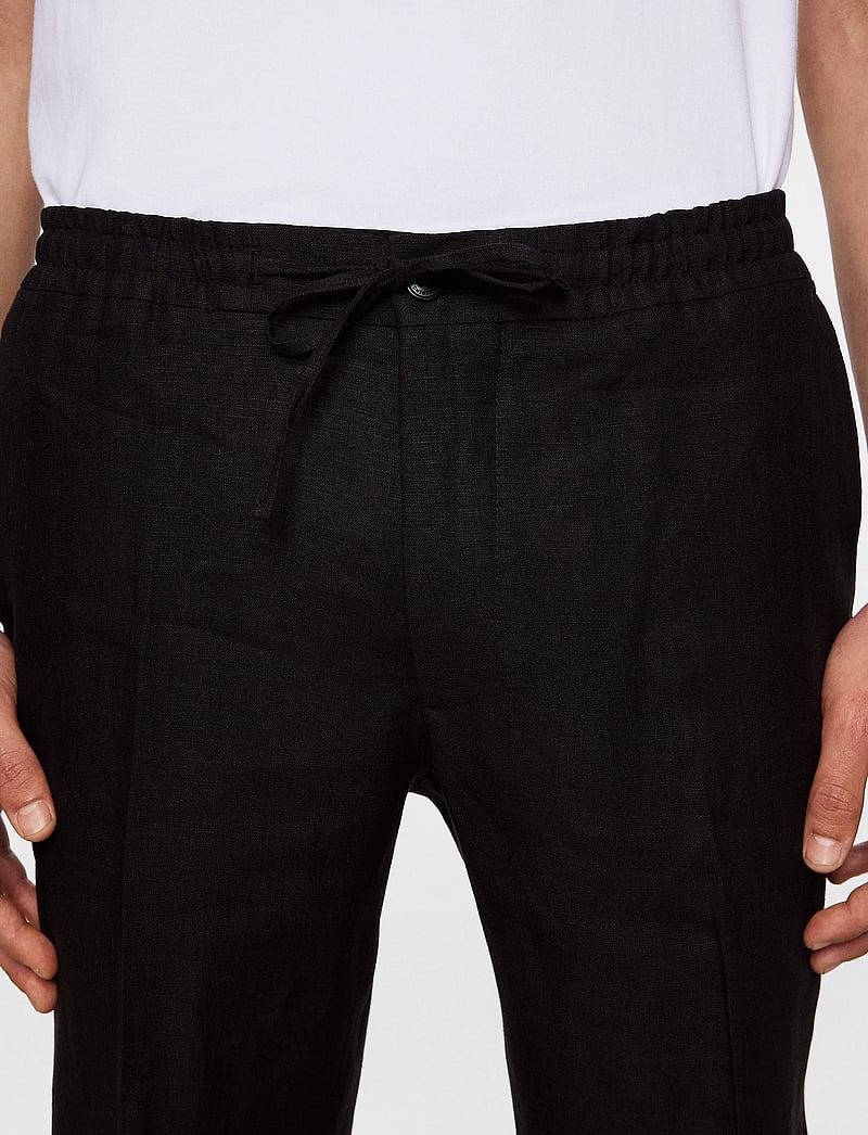 J. Lindeberg - Soren Drape Linen Pants - linased püksid - black - 5