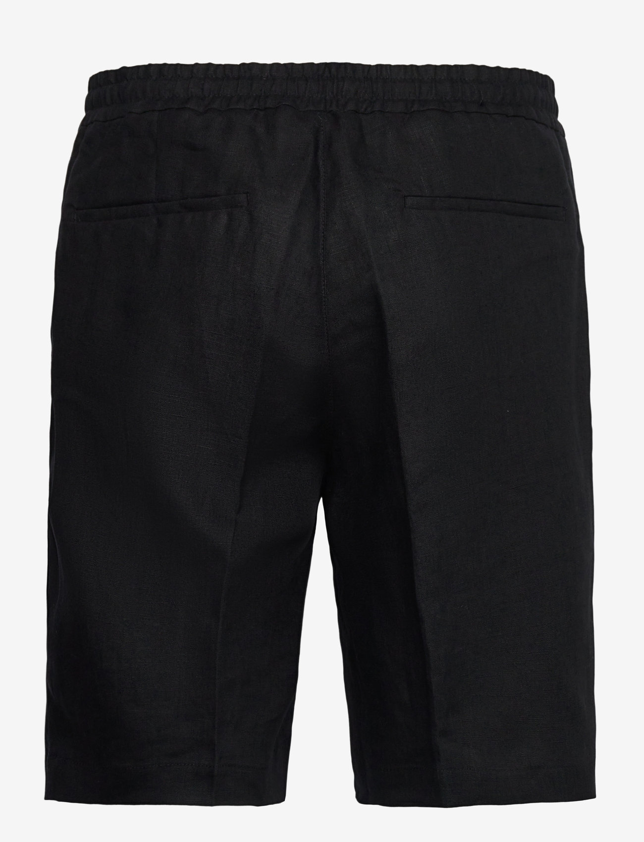 J. Lindeberg - Brady Drape Linen Shorts - linneshorts - black - 2