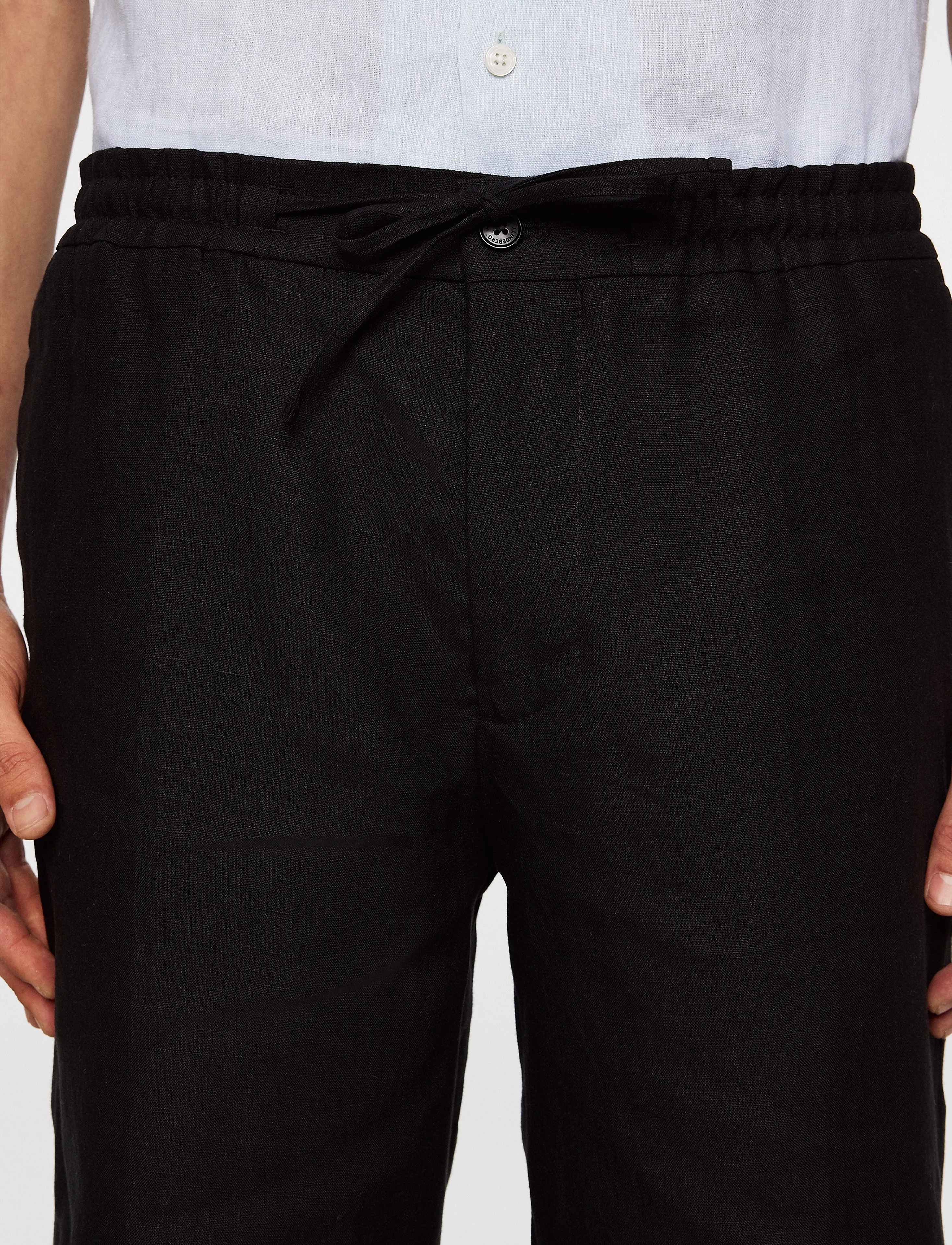 J. Lindeberg - Brady Drape Linen Shorts - kiti variantai - black - 5