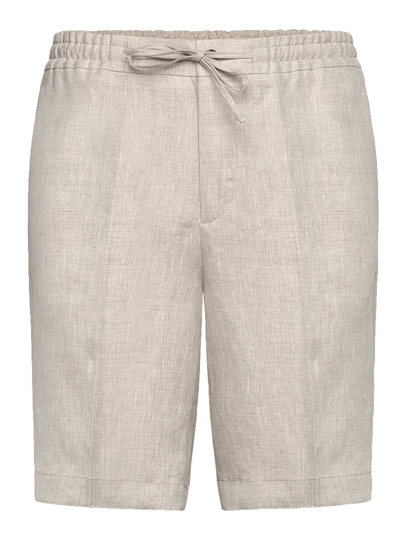 J. Lindeberg - Brady Drape Linen Shorts - linen shorts - moonbeam - 1