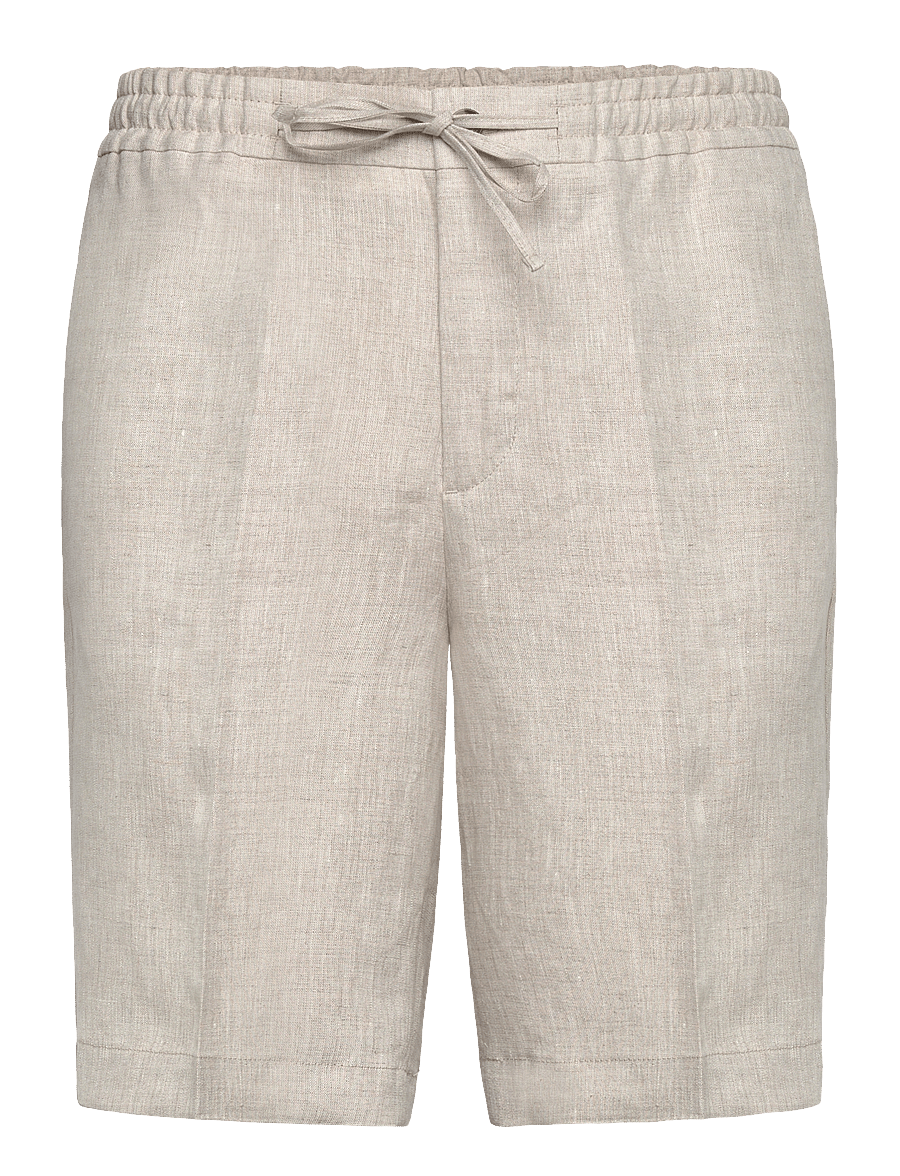 J. Lindeberg - Brady Drape Linen Shorts - hörstuttbuxur - moonbeam - 1